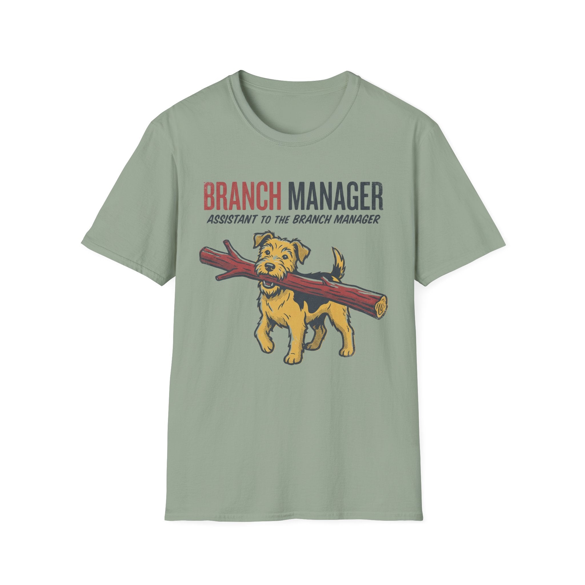 Branch Manager T-Shirt — "Assistant to the Branch Manager" Dog Graphic Tee