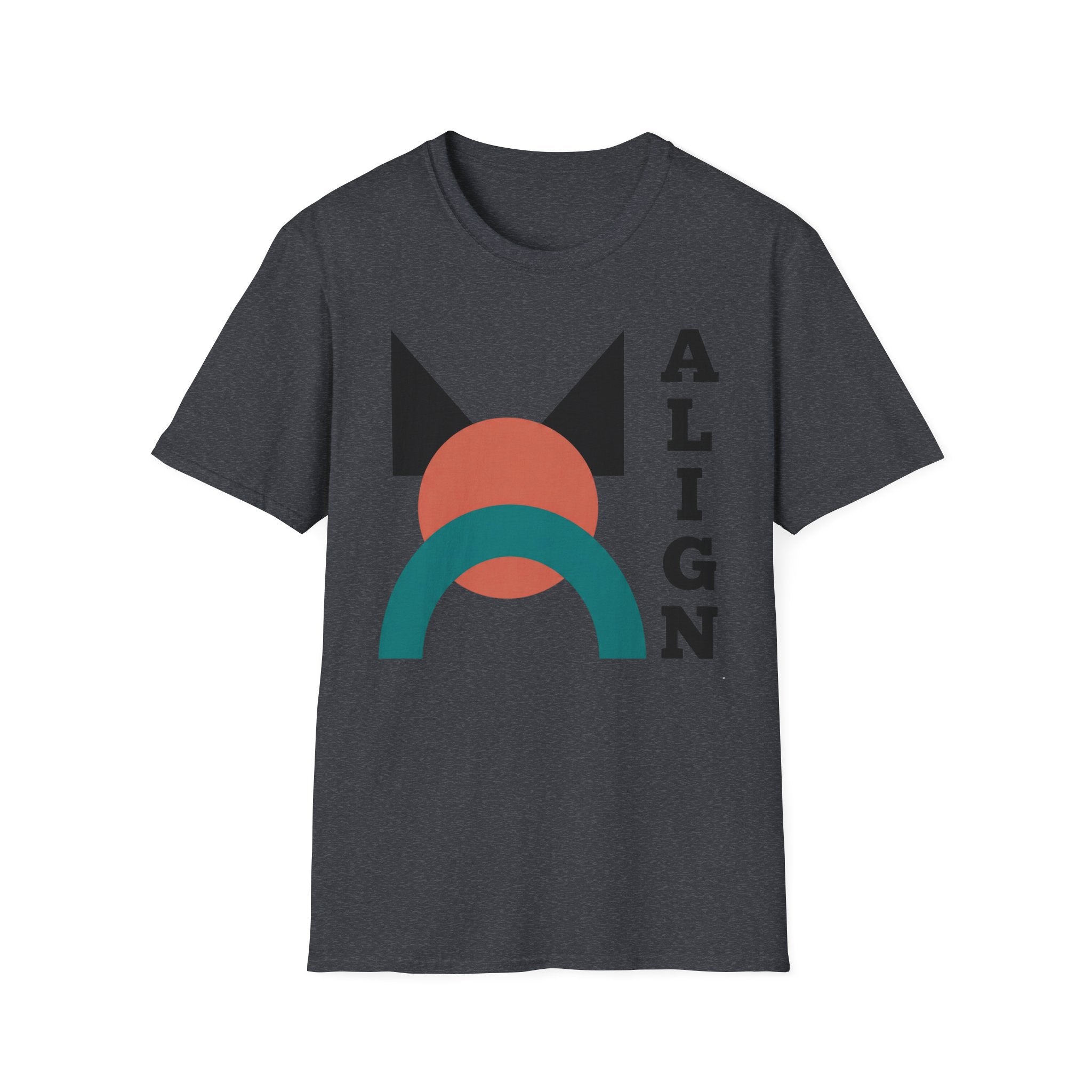 Align Graphic T‑Shirt — Retro Geometric Yoga Tee