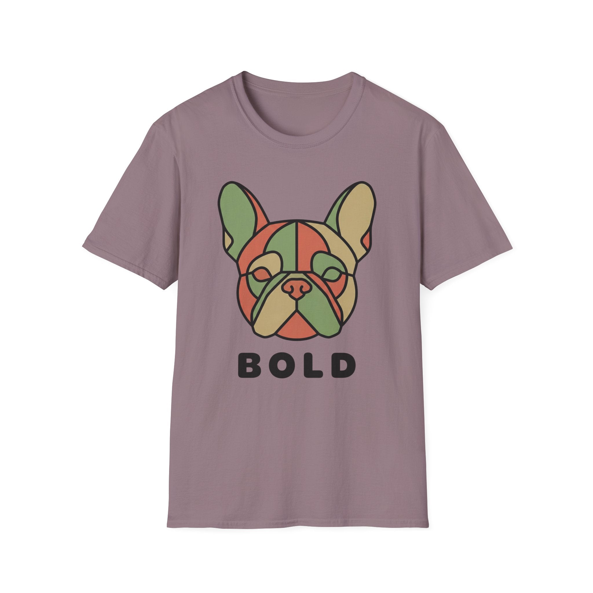 Bold French Bulldog Graphic T-Shirt — Colorful Dog Face Tee