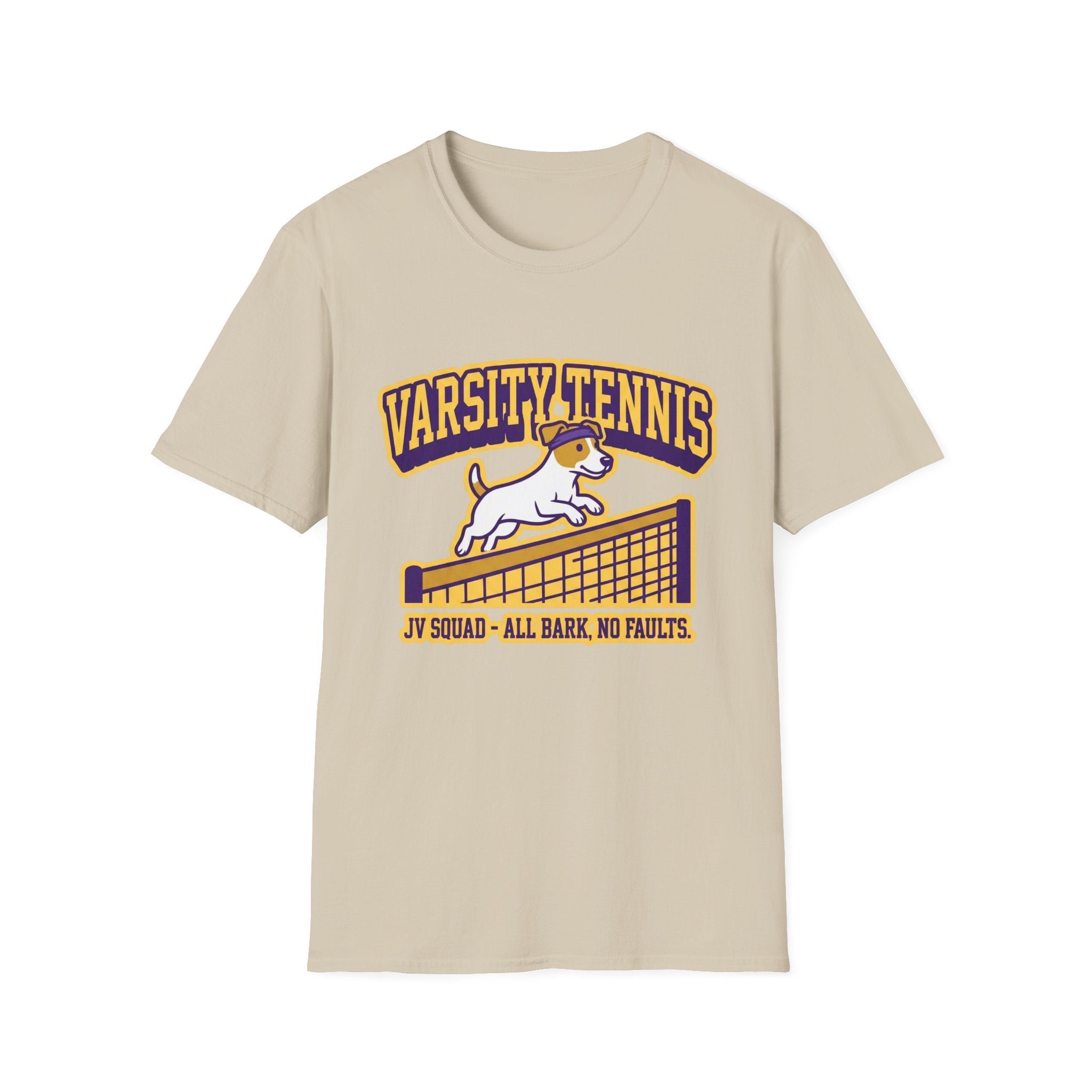 All Bark, No Faults Tee — Varsity Edition