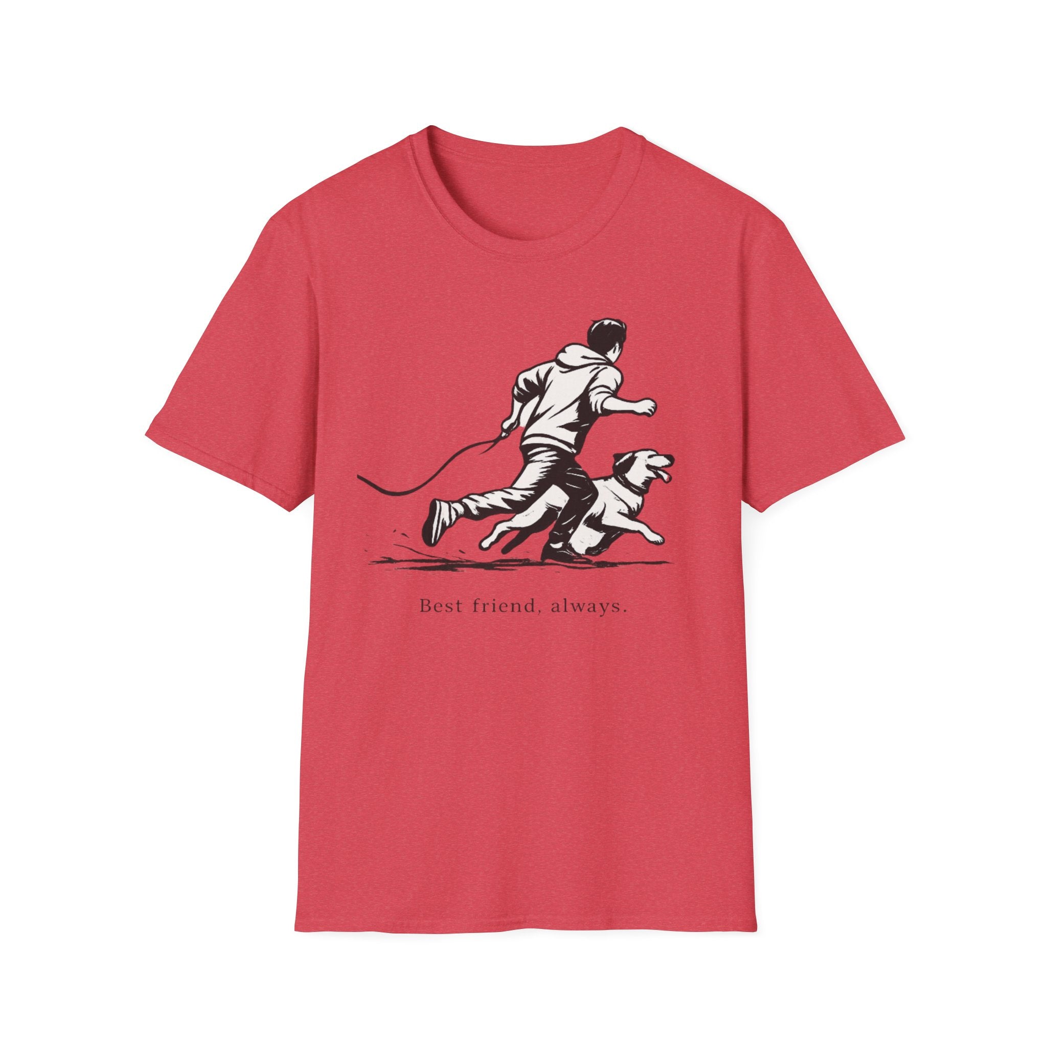 Best Friend Always T‑Shirt — Running with Dog Graphic Tee