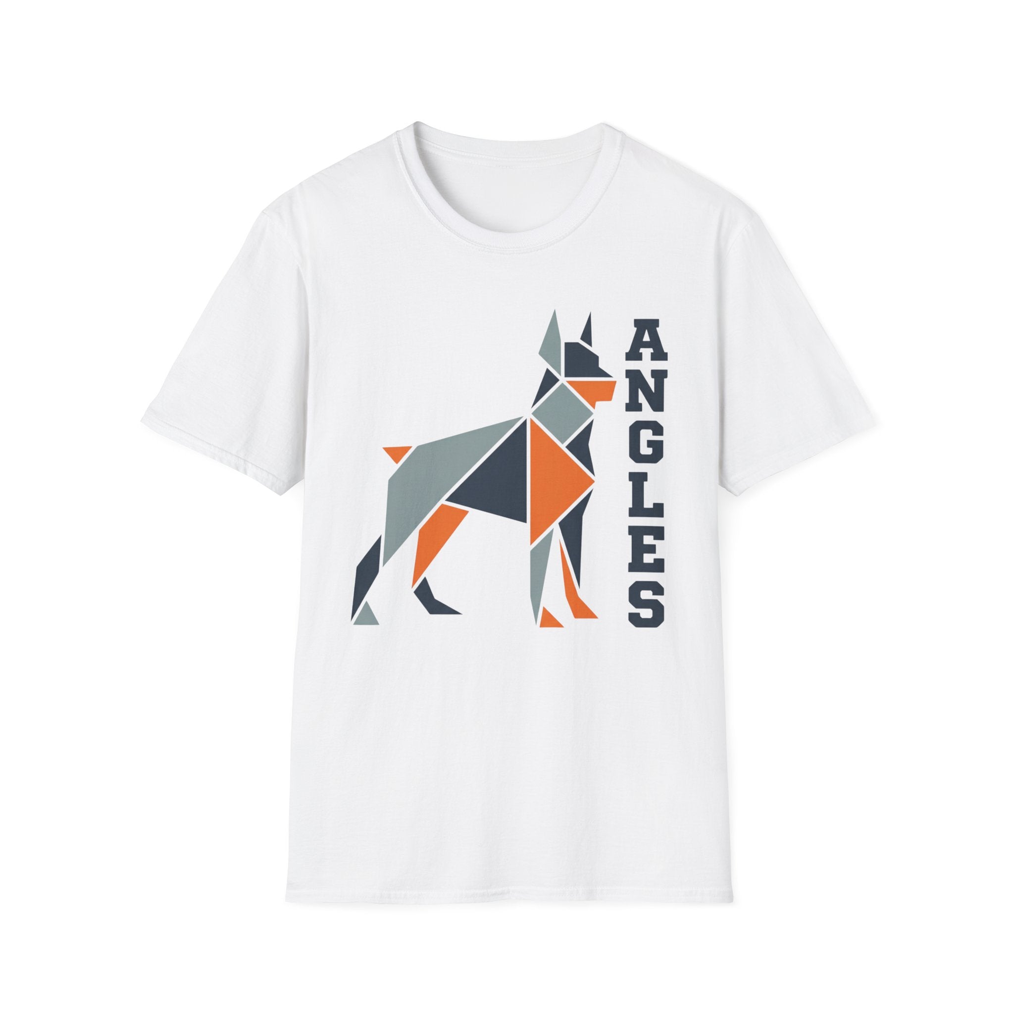 Angles Geometric Dog T-Shirt — Modern Origami Canine Tee