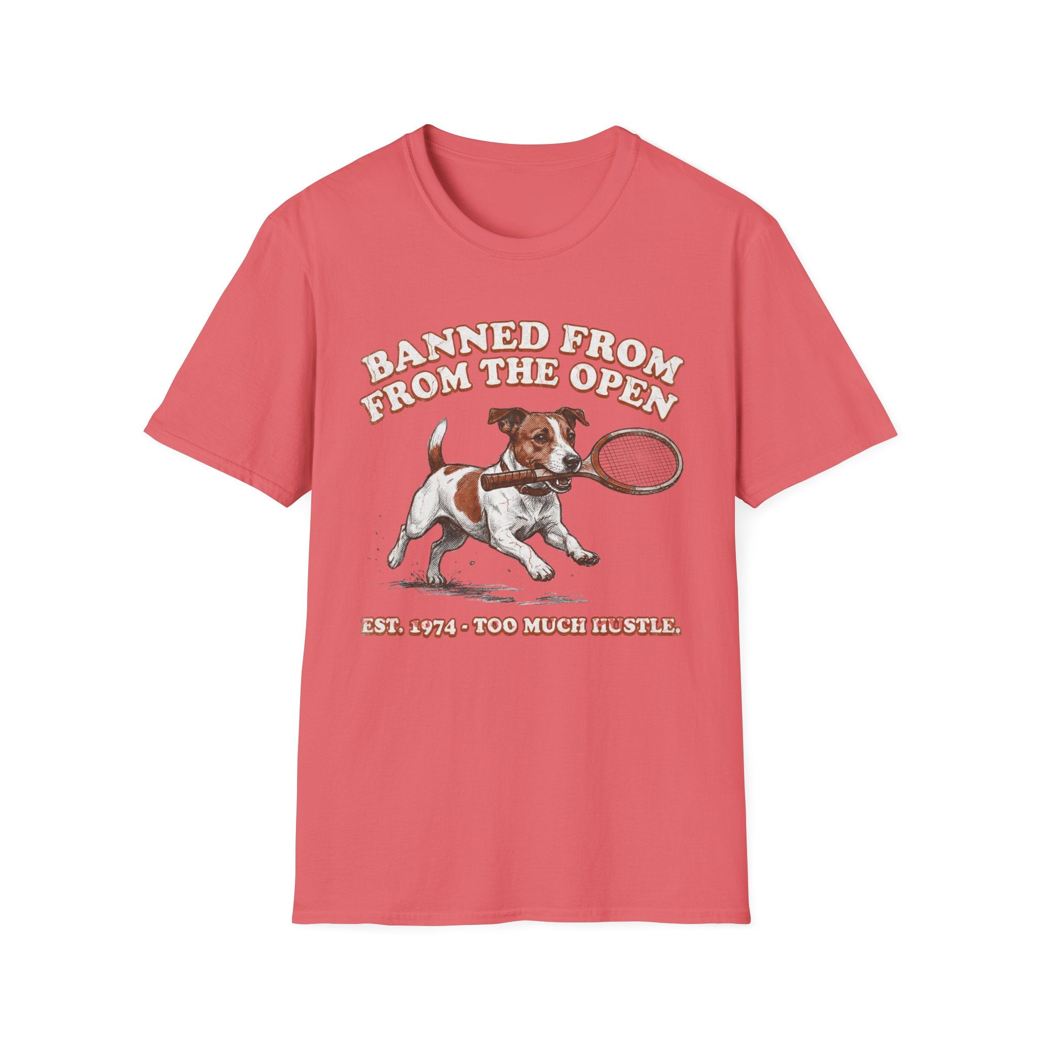 Banned From the Open Jack Russell Dog Graphic Tee
