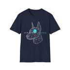 Cyber Doberman T-Shirt — 'Structure Kearns' Wireframe Dog Tech Tee