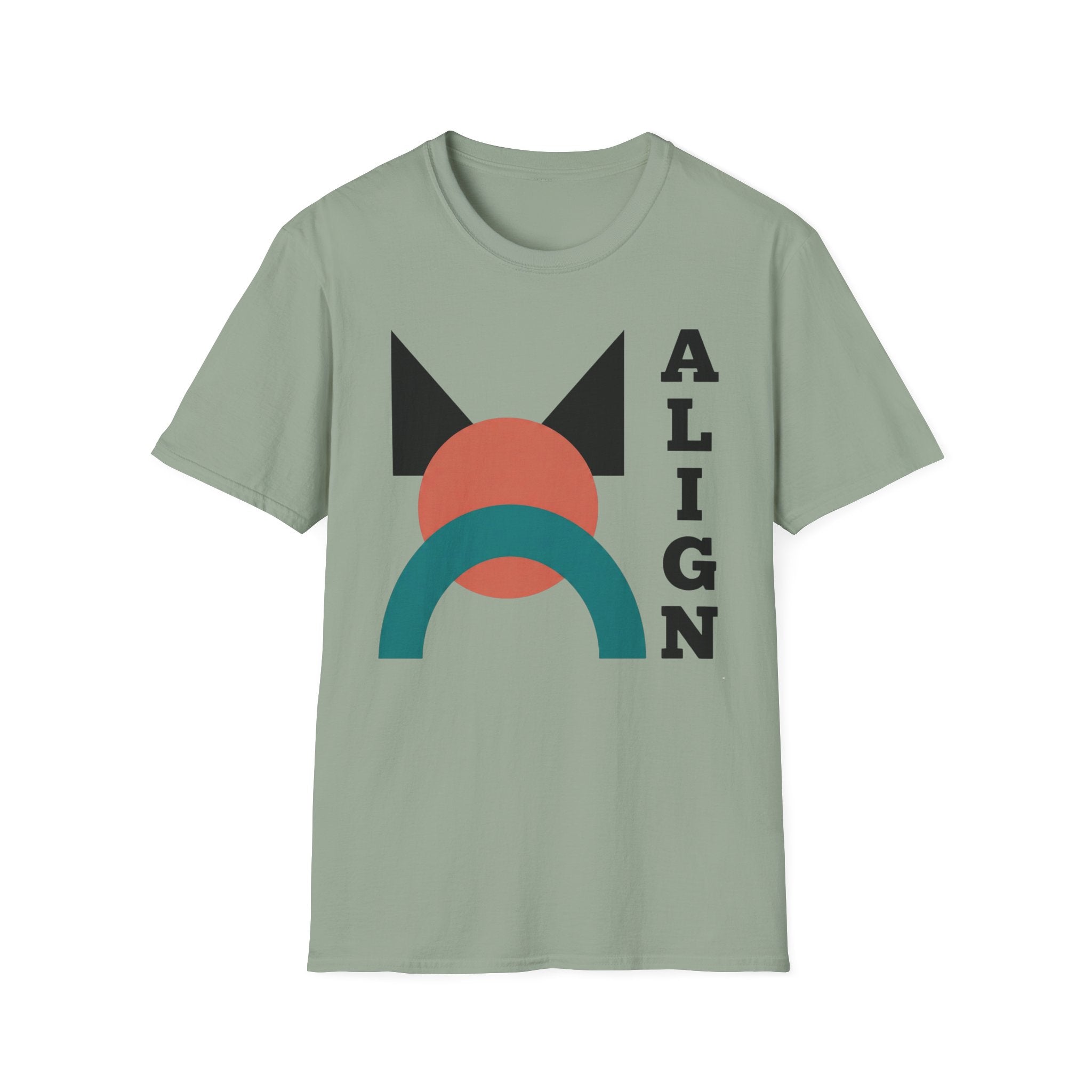 Align Graphic T‑Shirt — Retro Geometric Yoga Tee