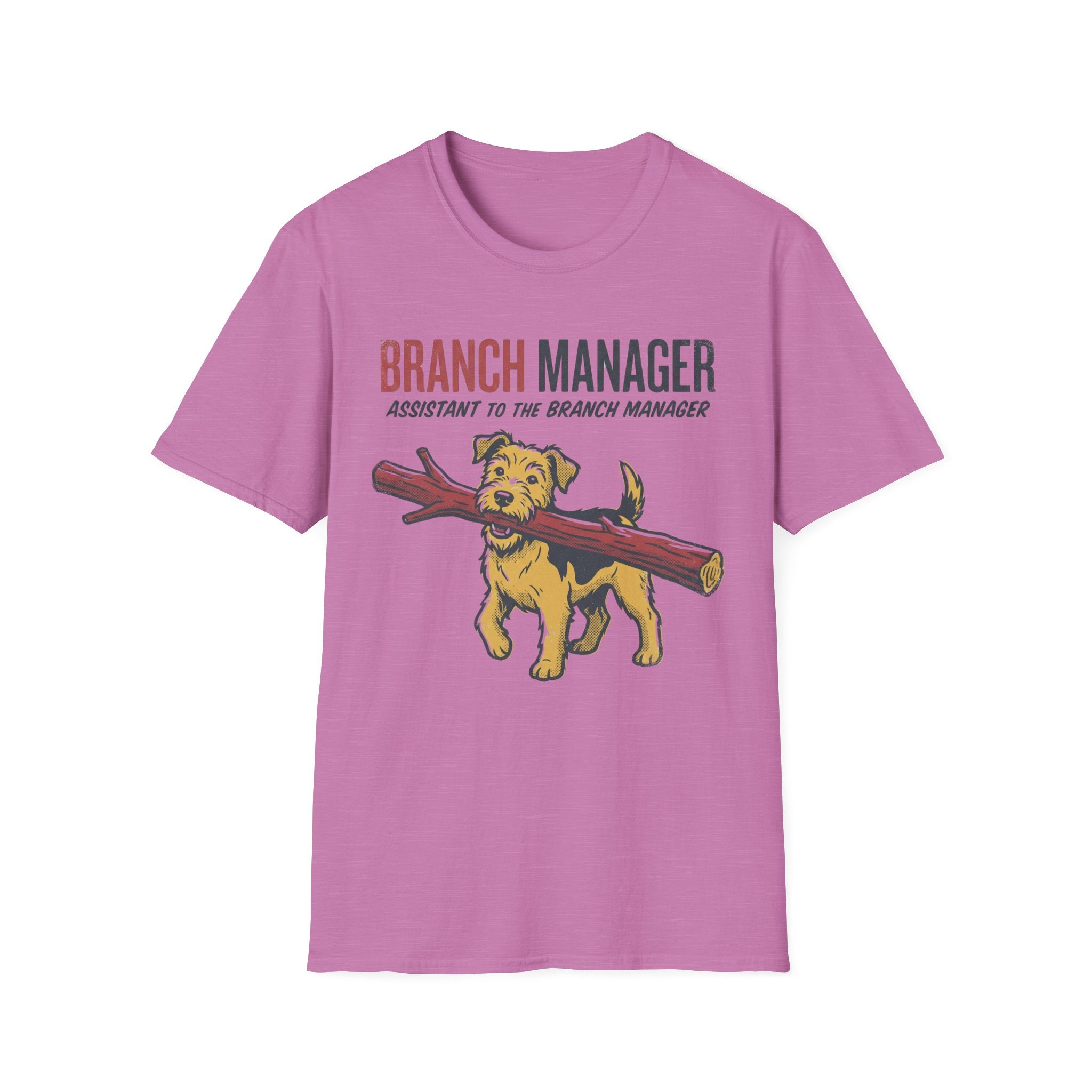 Branch Manager T-Shirt — "Assistant to the Branch Manager" Dog Graphic Tee