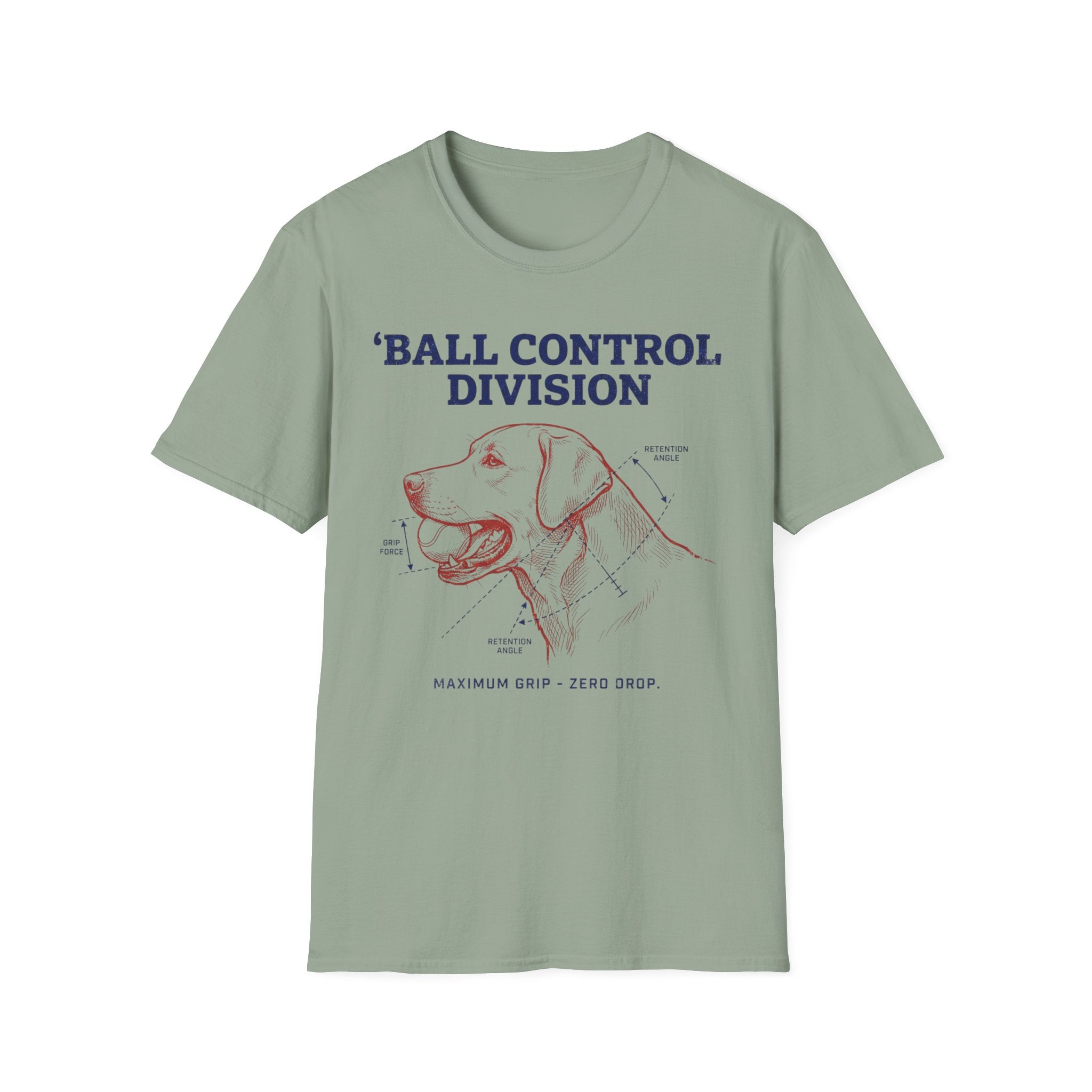 Ball Control Division Dog T‑Shirt – Vintage Retriever Graphic Tee