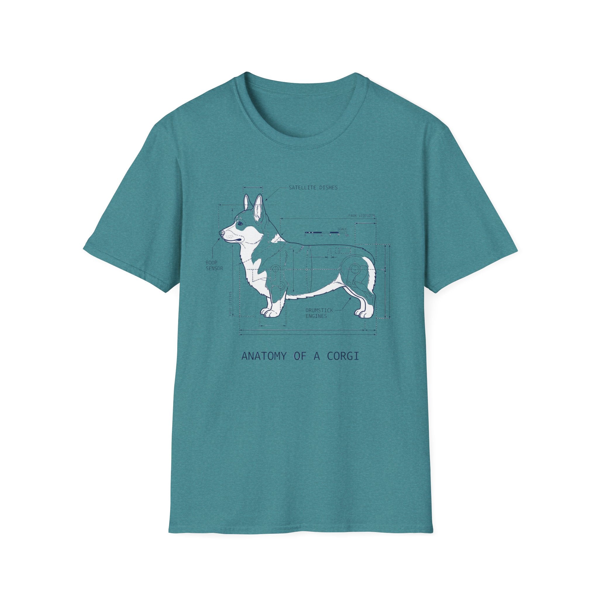 Anatomy of a Corgi Diagram Tee for Dog Lovers