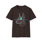 Cyber Doberman T-Shirt — 'Structure Kearns' Wireframe Dog Tech Tee