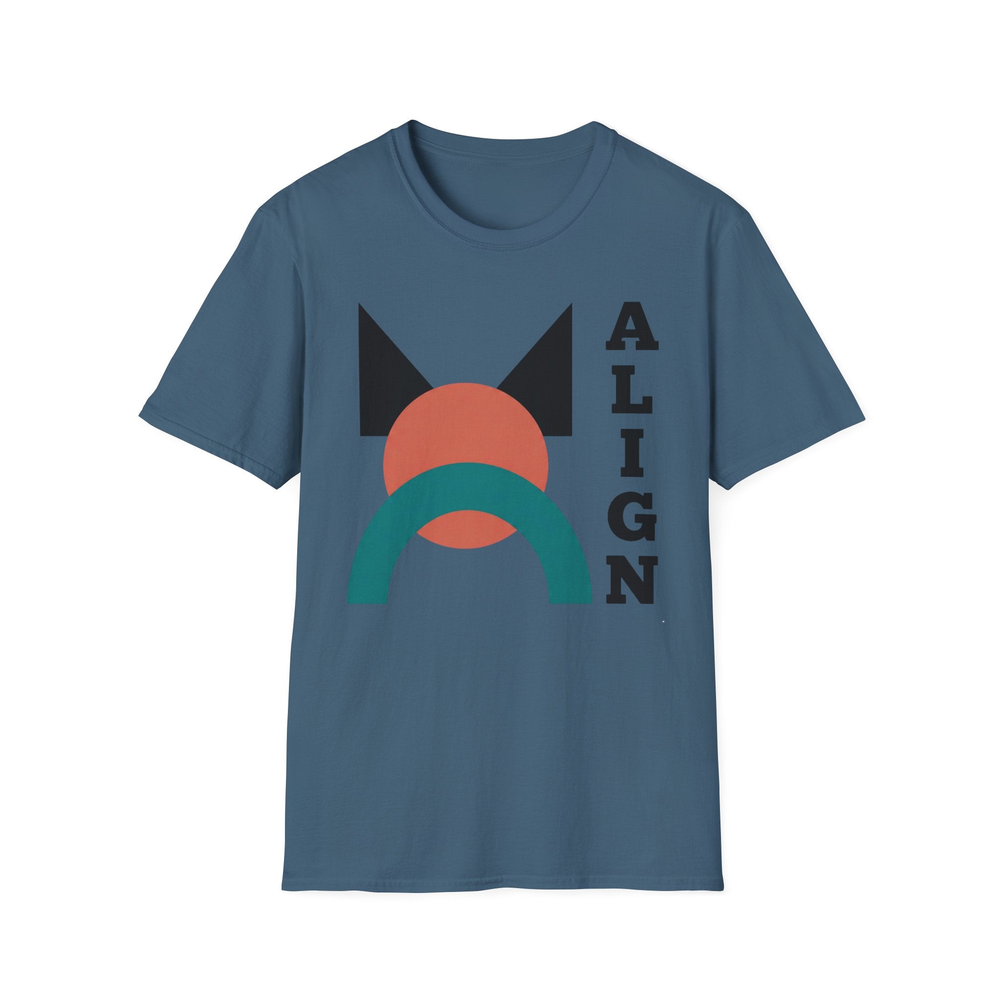 Align Graphic T‑Shirt — Retro Geometric Yoga Tee