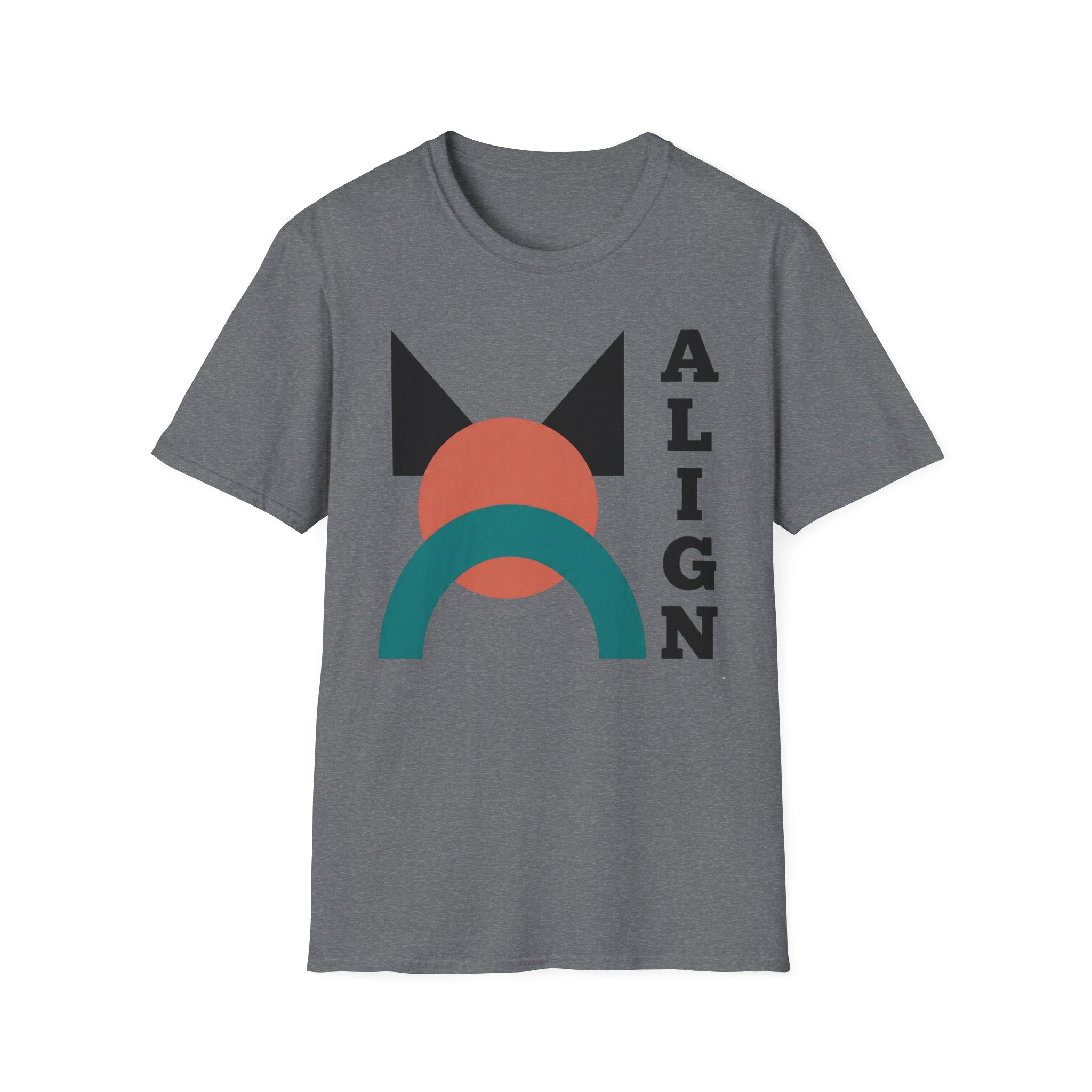Align Graphic T‑Shirt — Retro Geometric Yoga Tee
