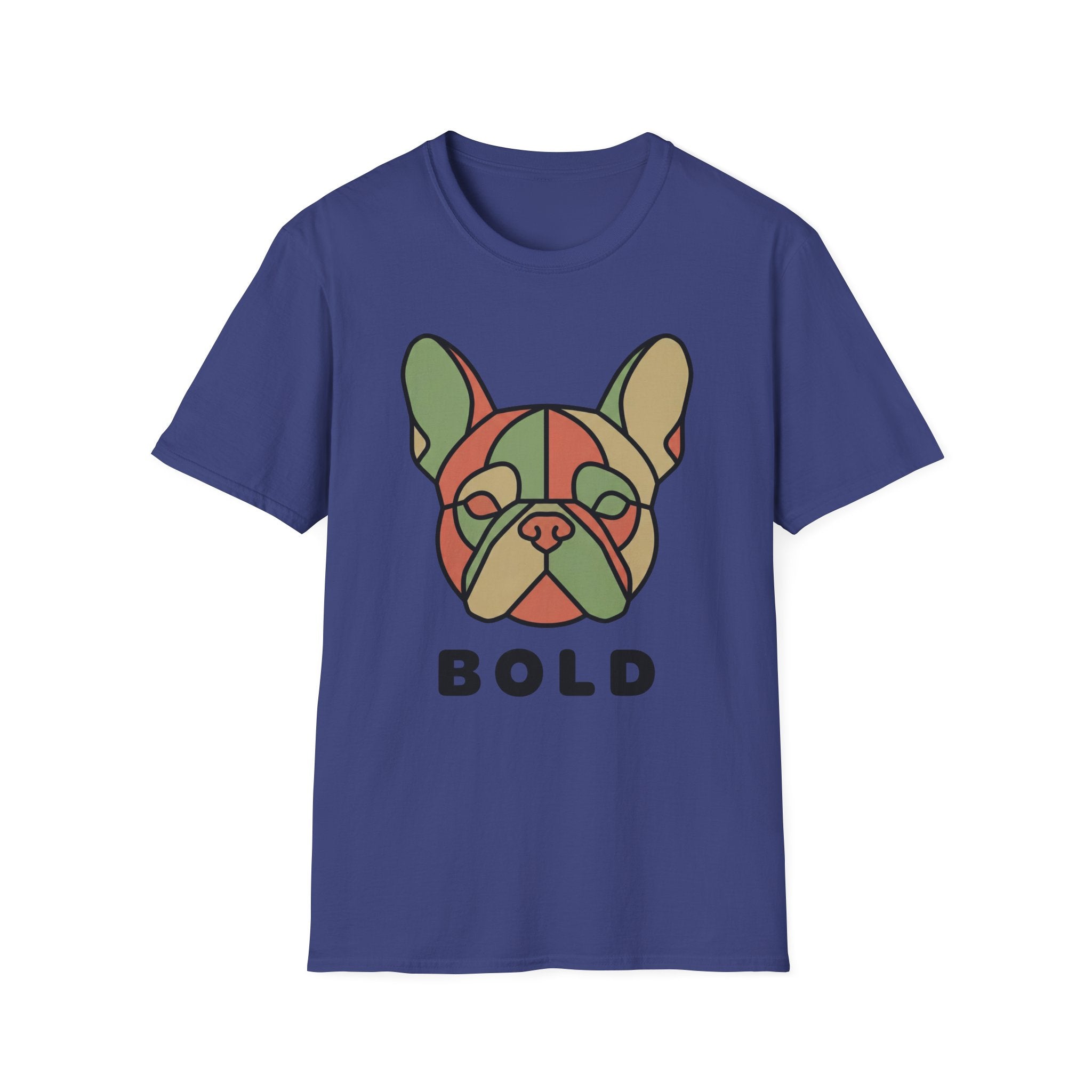 Bold French Bulldog Graphic T-Shirt — Colorful Dog Face Tee