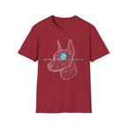 Cyber Doberman T-Shirt — 'Structure Kearns' Wireframe Dog Tech Tee