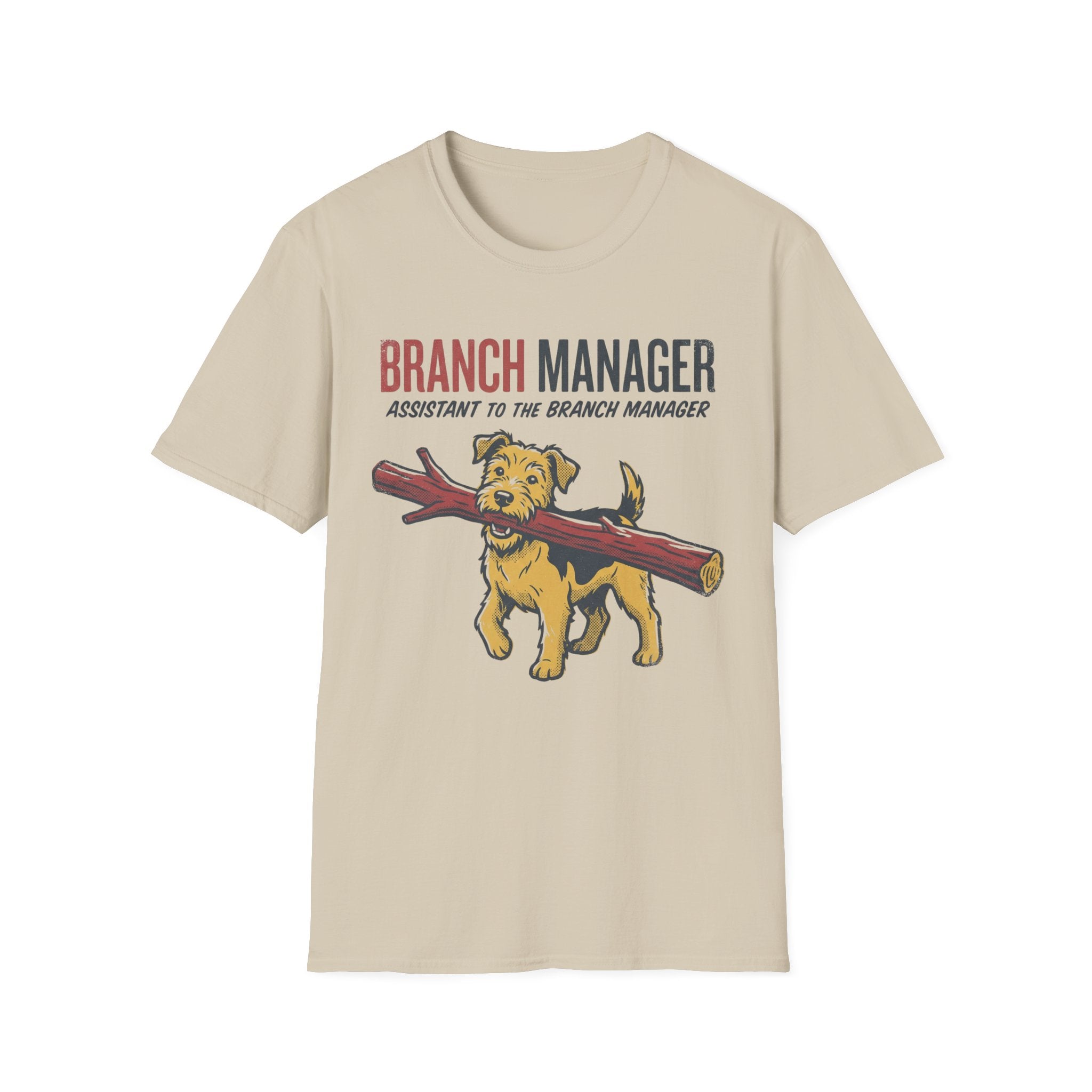 Branch Manager T-Shirt — "Assistant to the Branch Manager" Dog Graphic Tee