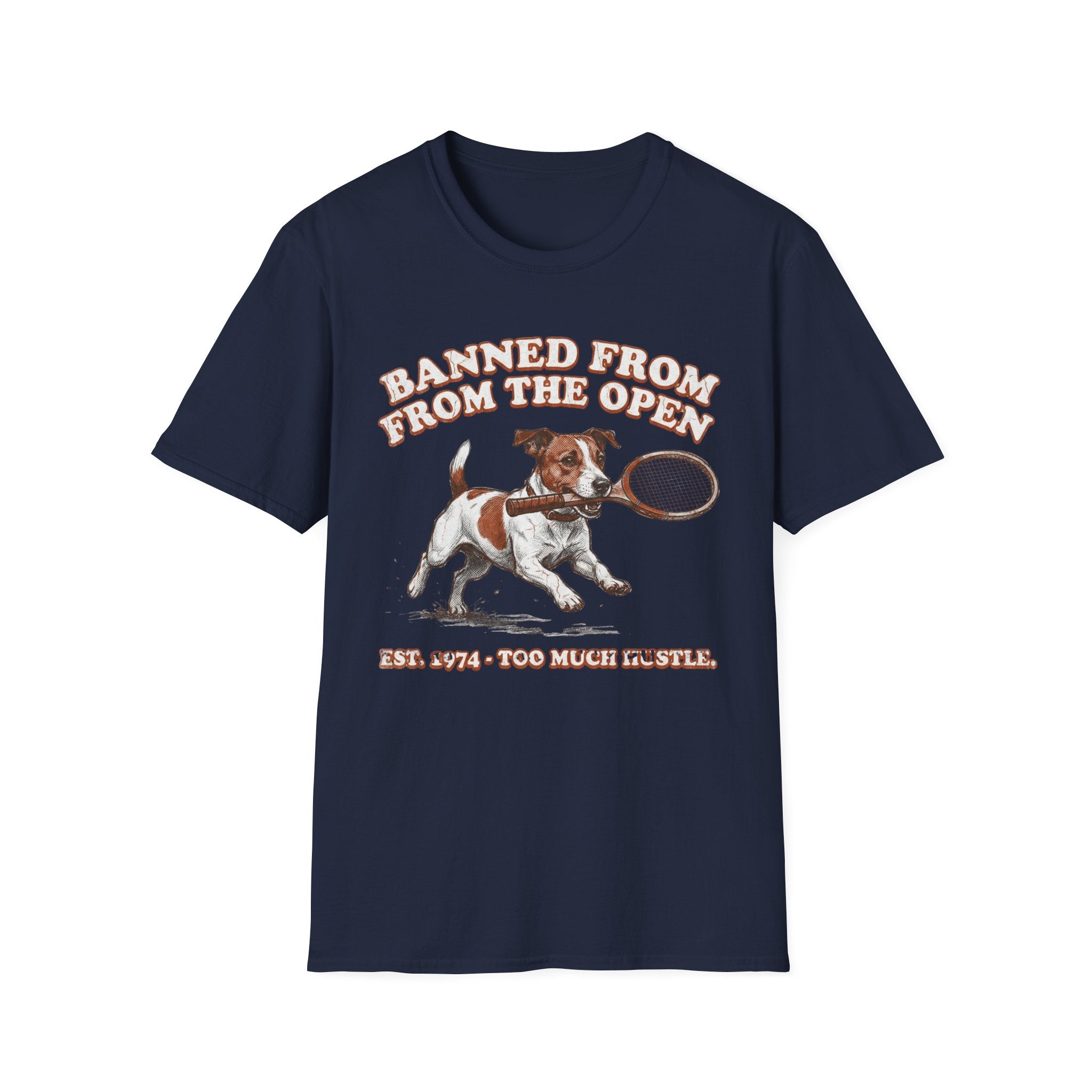 Banned From the Open Jack Russell Dog Graphic Tee