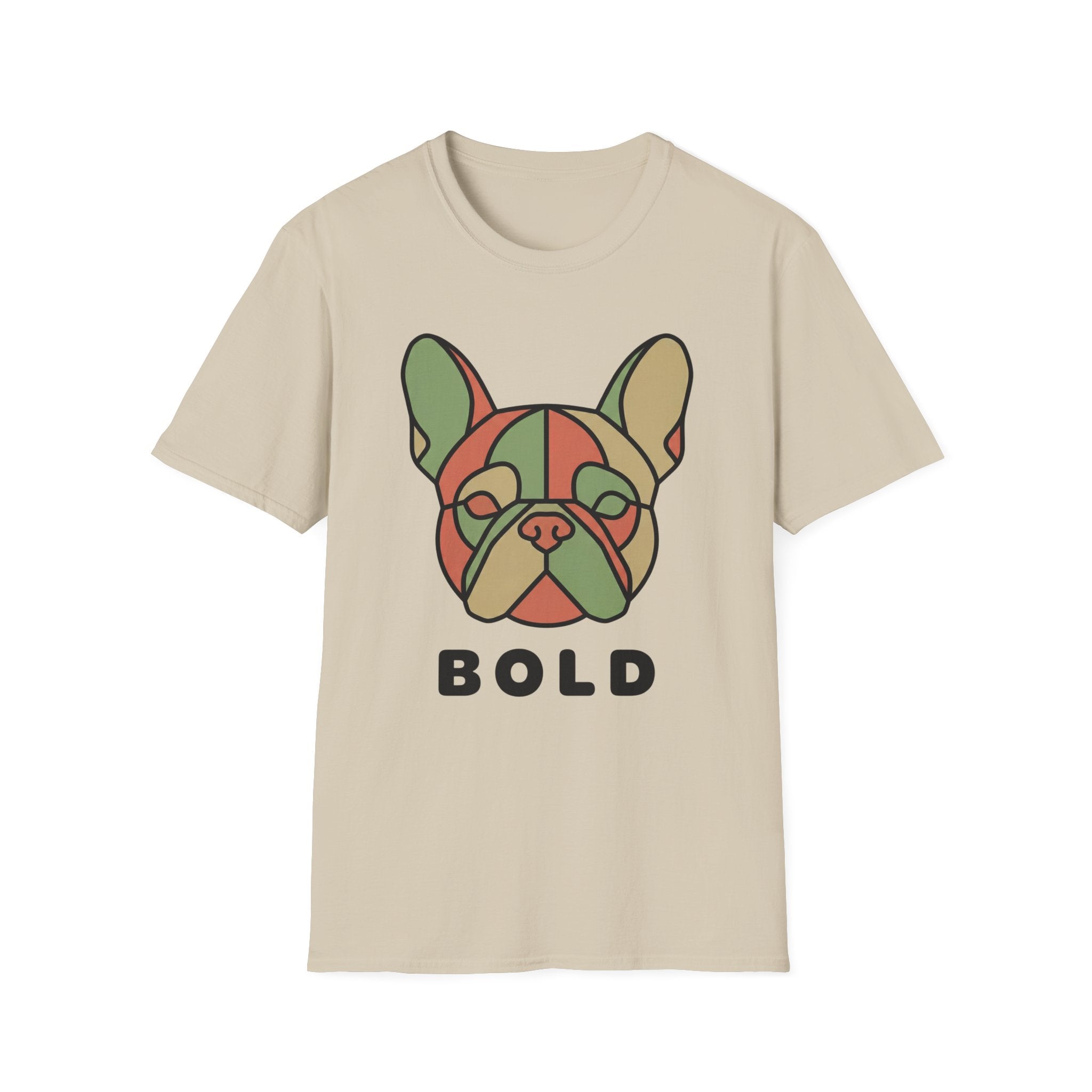 Bold French Bulldog Graphic T-Shirt — Colorful Dog Face Tee