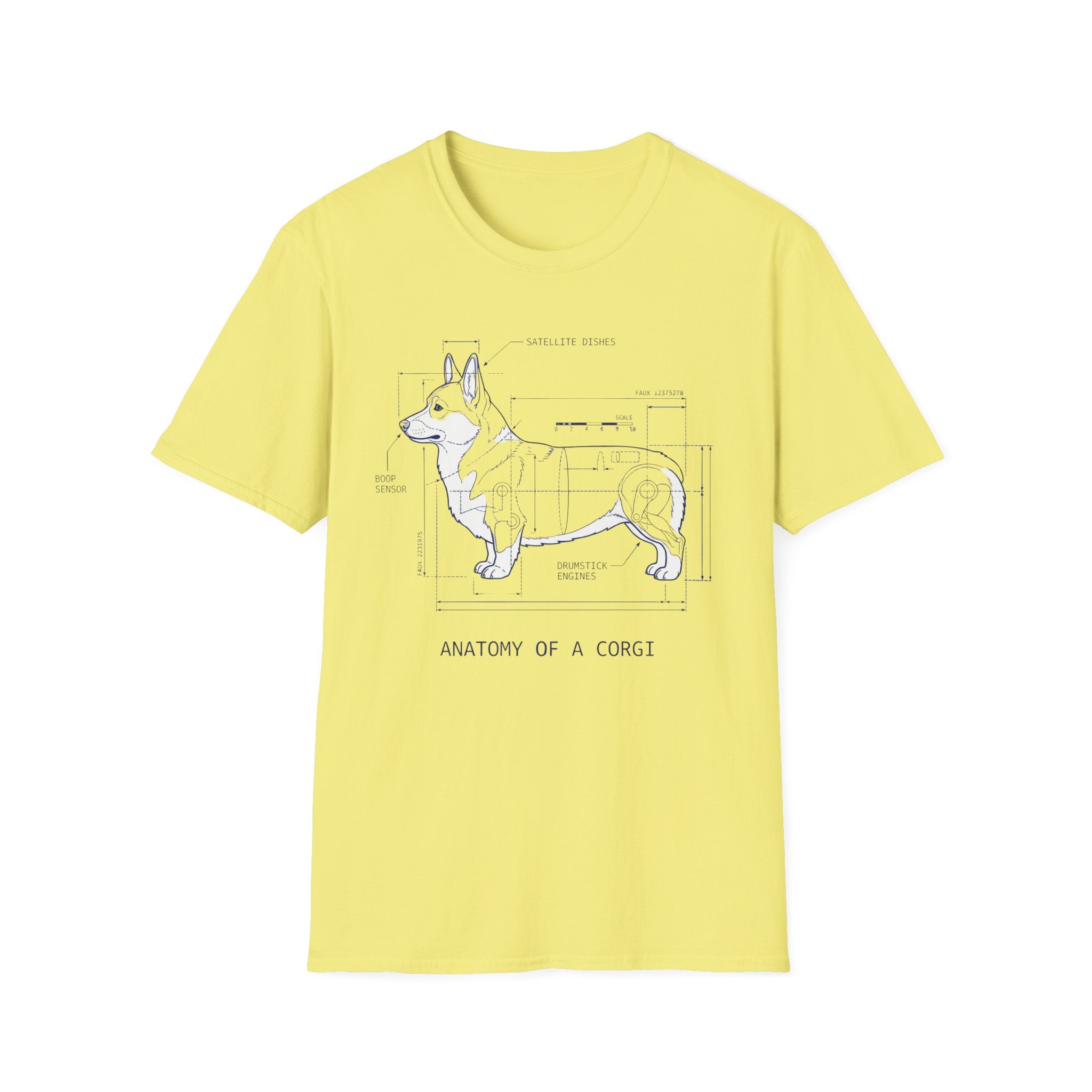 Anatomy of a Corgi Diagram Tee for Dog Lovers