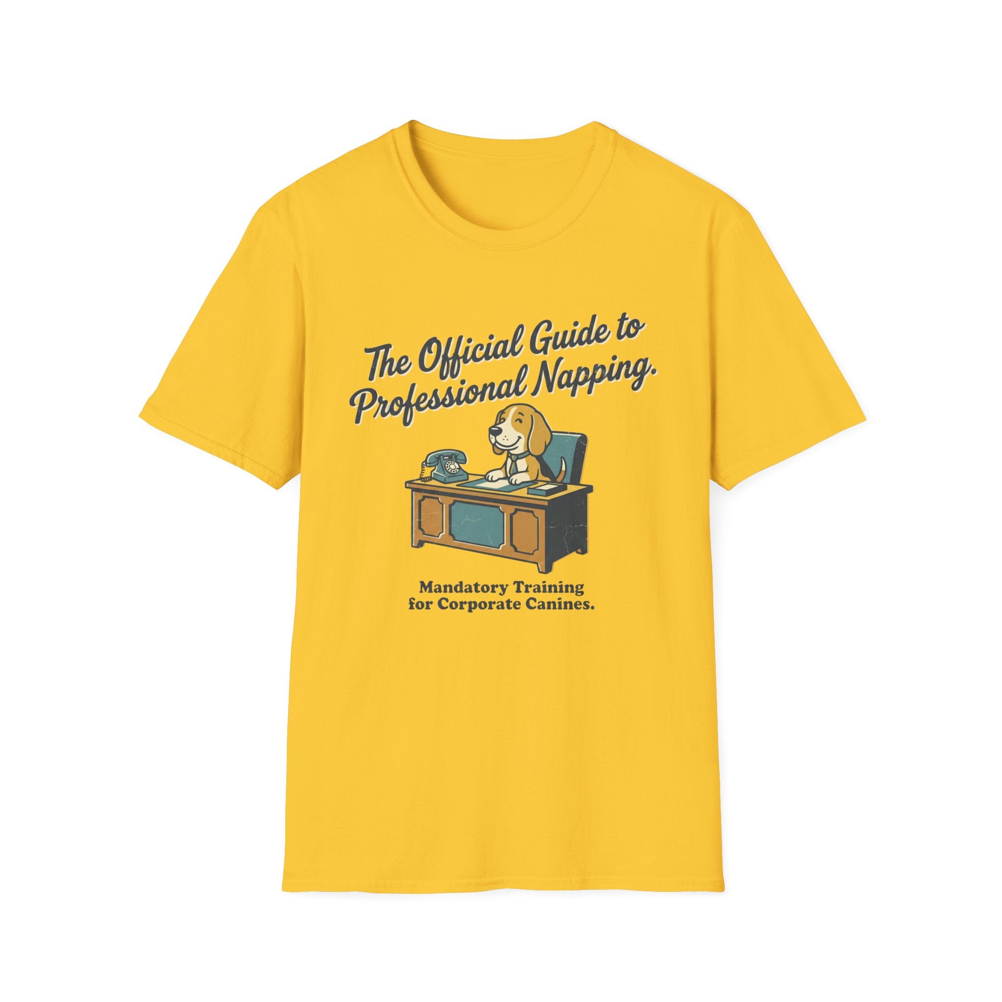 The Official Guide to Professional Napping T‑Shirt — Funny Corporate Canine Tee