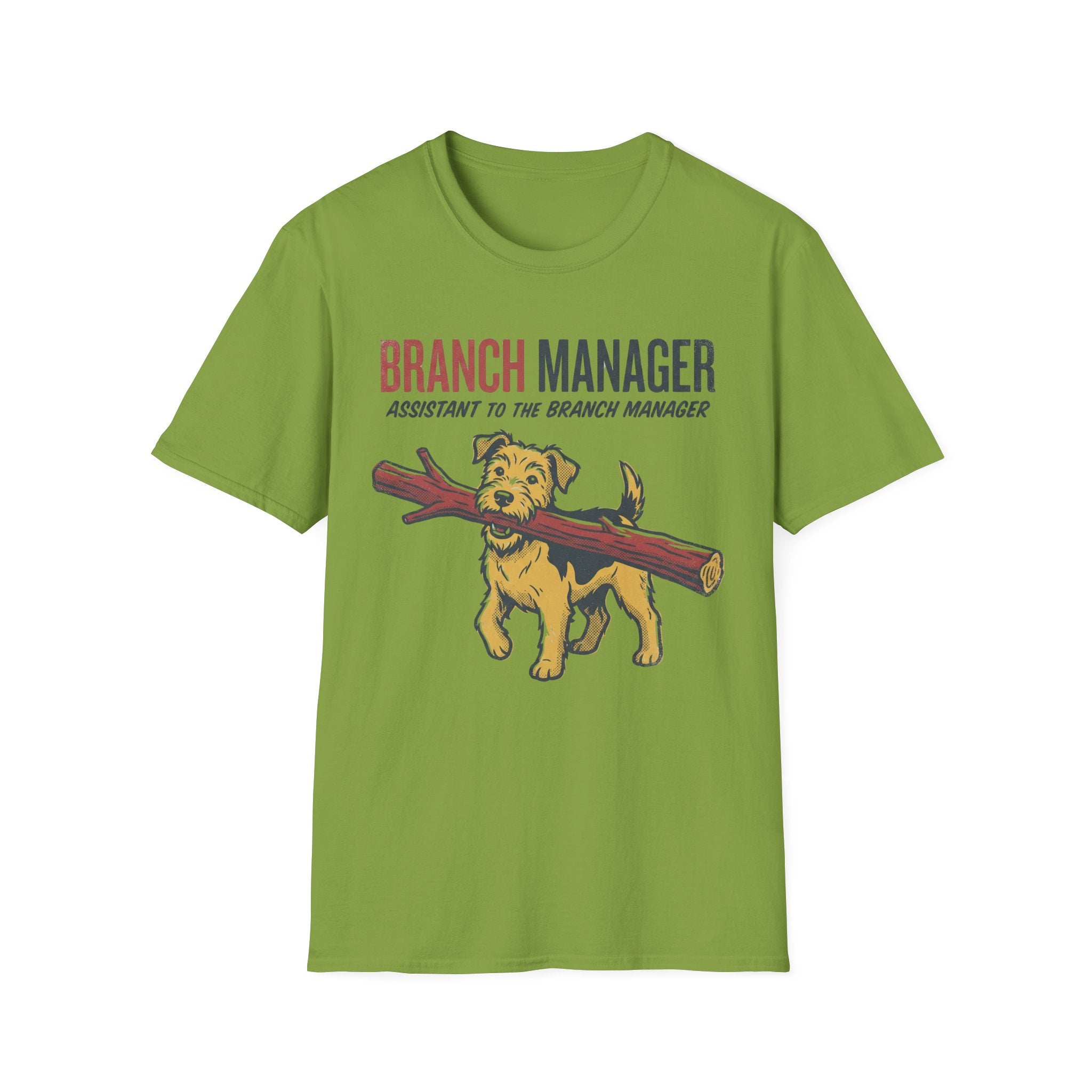 Branch Manager T-Shirt — "Assistant to the Branch Manager" Dog Graphic Tee