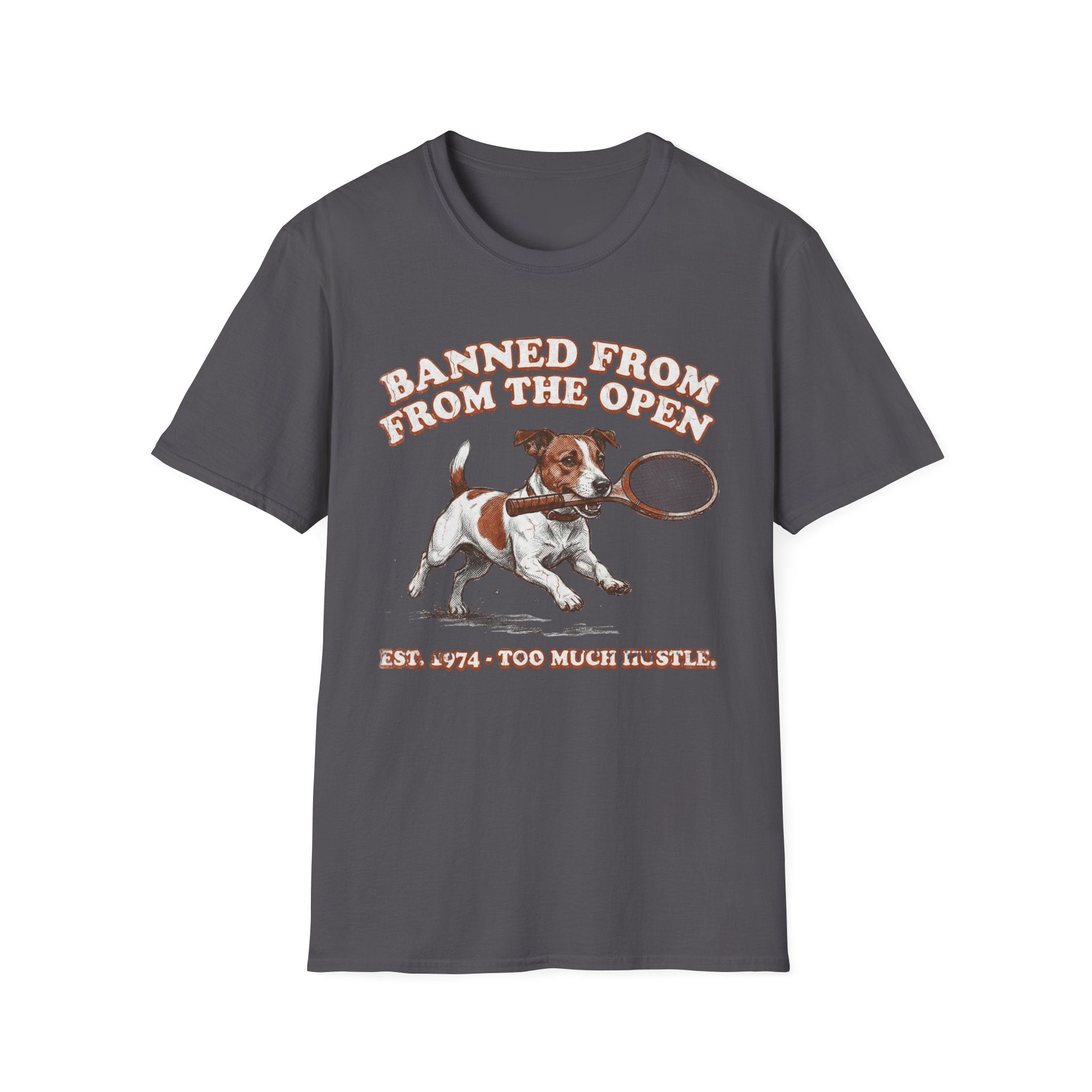 Banned From the Open Jack Russell Dog Graphic Tee