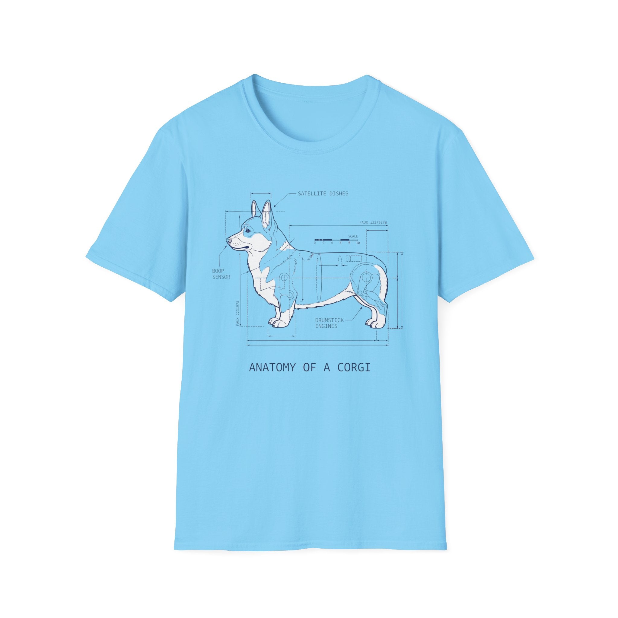 Anatomy of a Corgi Diagram Tee for Dog Lovers