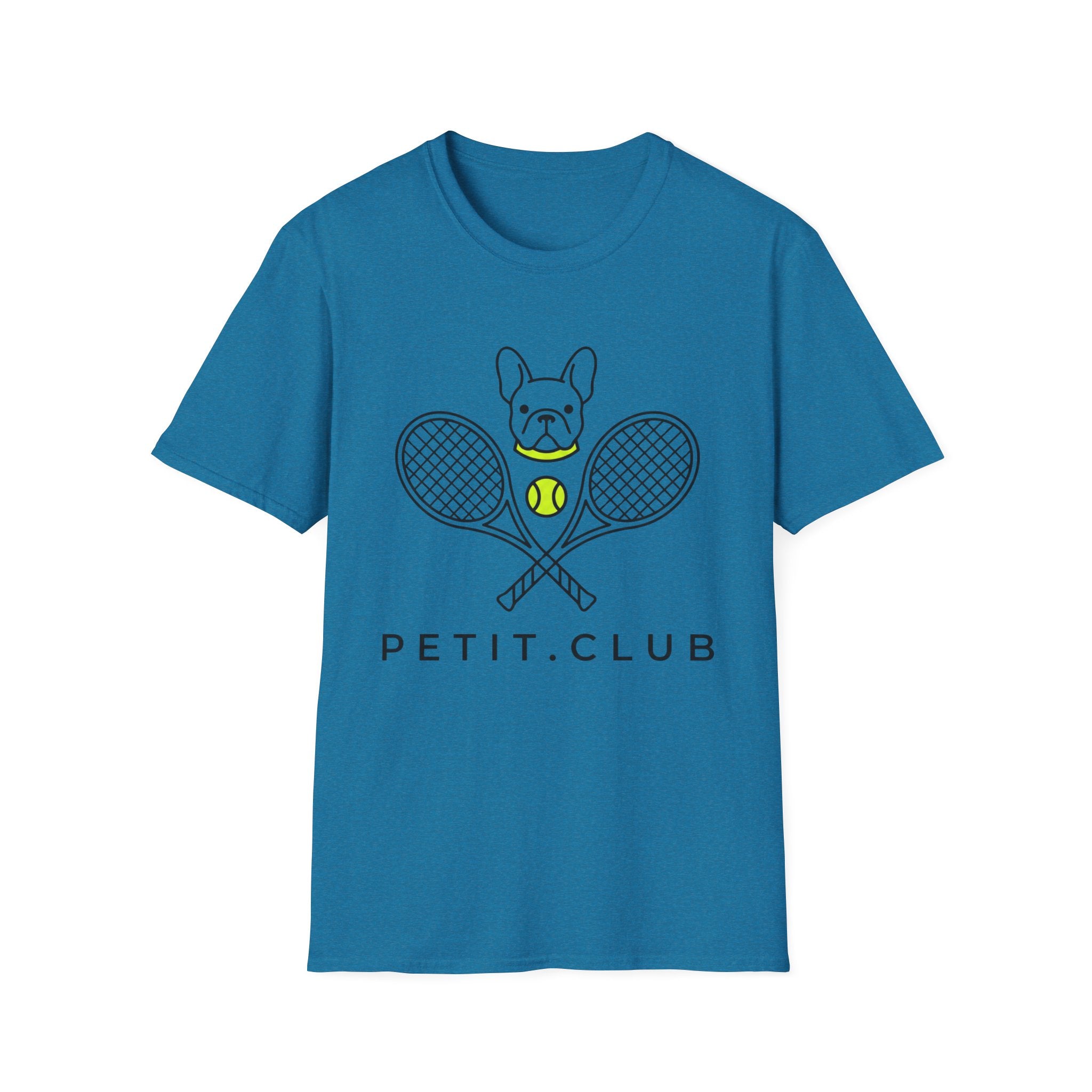 Tennis Bulldog T-Shirt — "Petit.Club" Graphic Tee