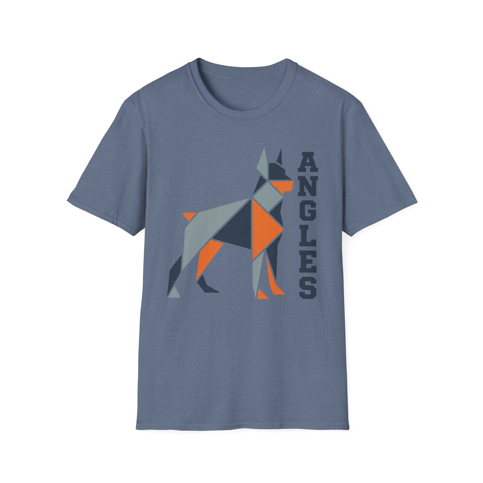Angles Geometric Dog T-Shirt — Modern Origami Canine Tee