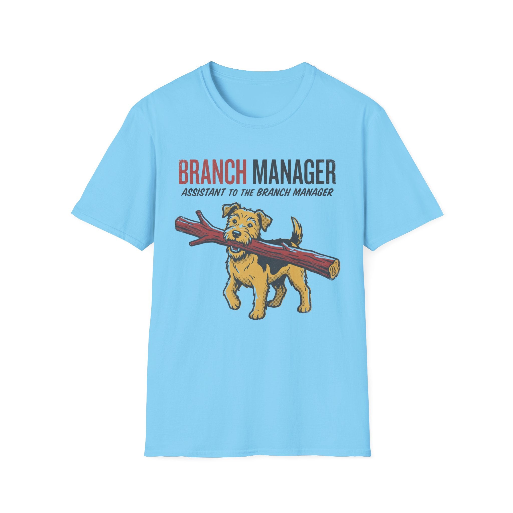 Branch Manager T-Shirt — "Assistant to the Branch Manager" Dog Graphic Tee