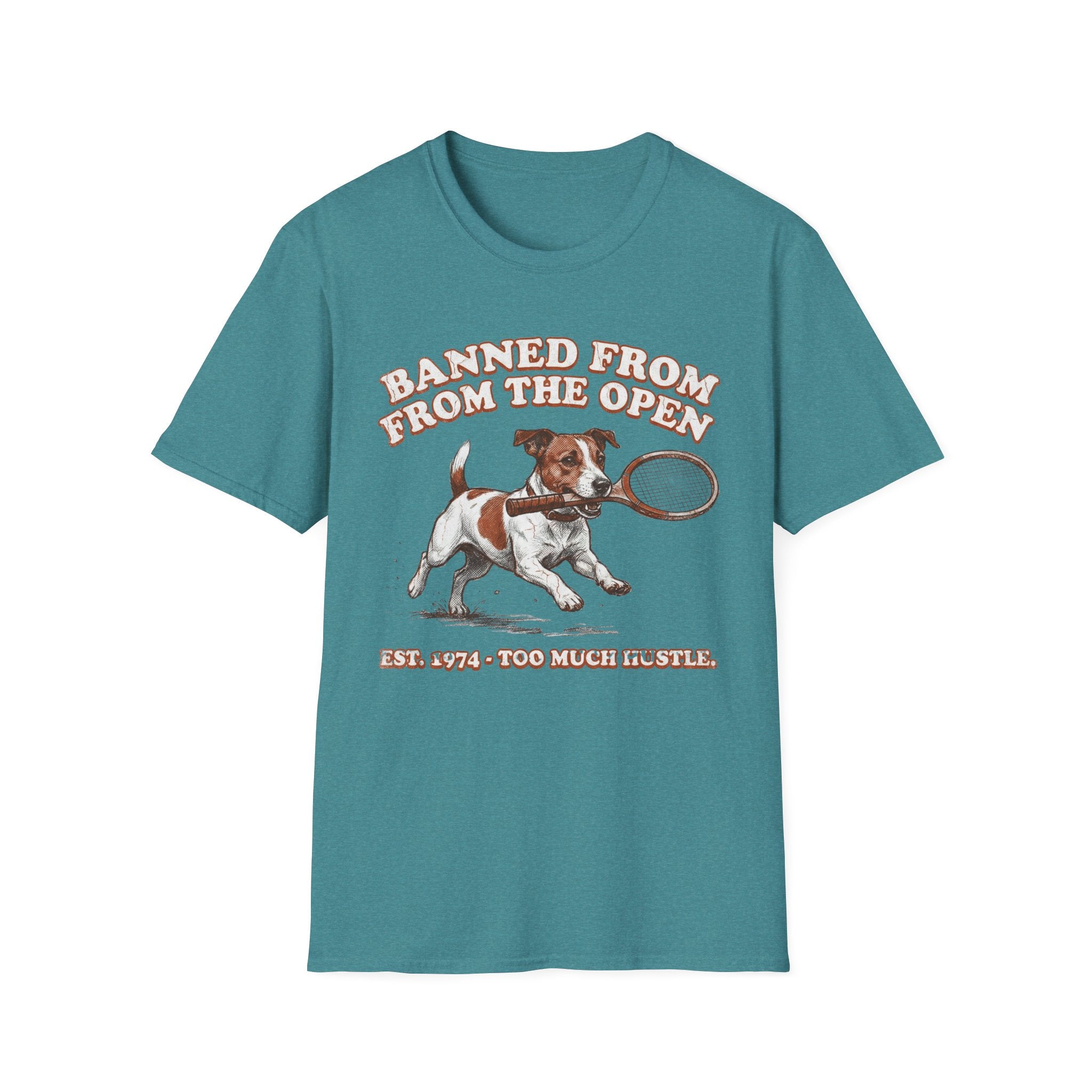 Banned From the Open Jack Russell Dog Graphic Tee
