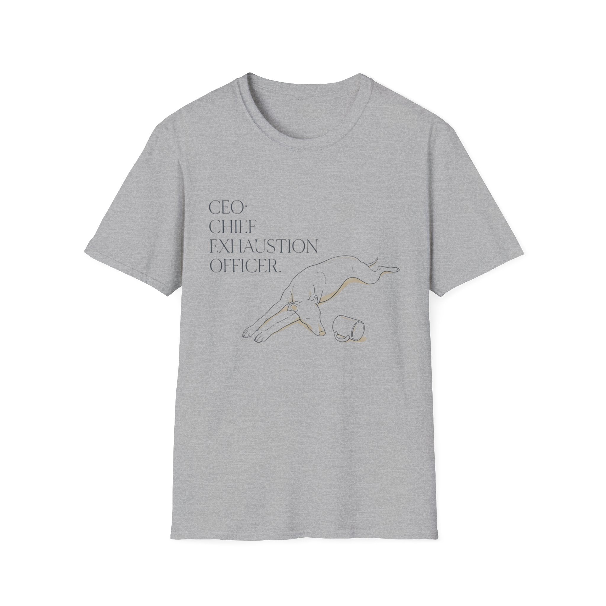 CEO: Chief Exhaustion Officer Sloth Graphic Tee