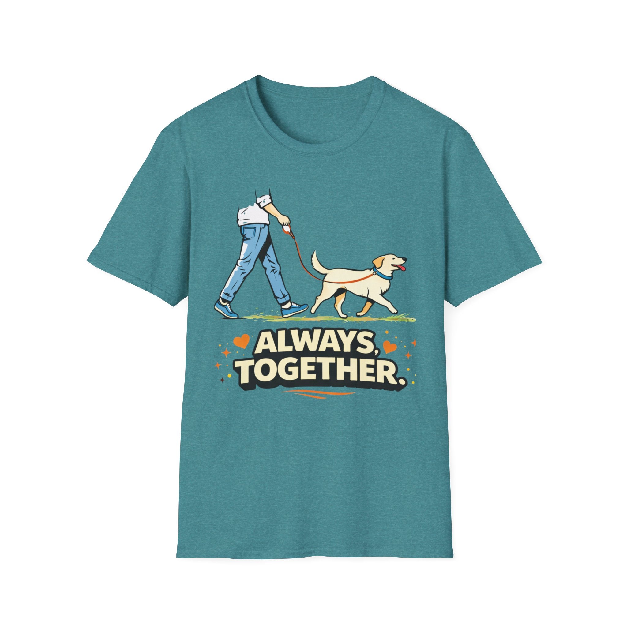 "Always Together" Dog Walking Graphic Tee