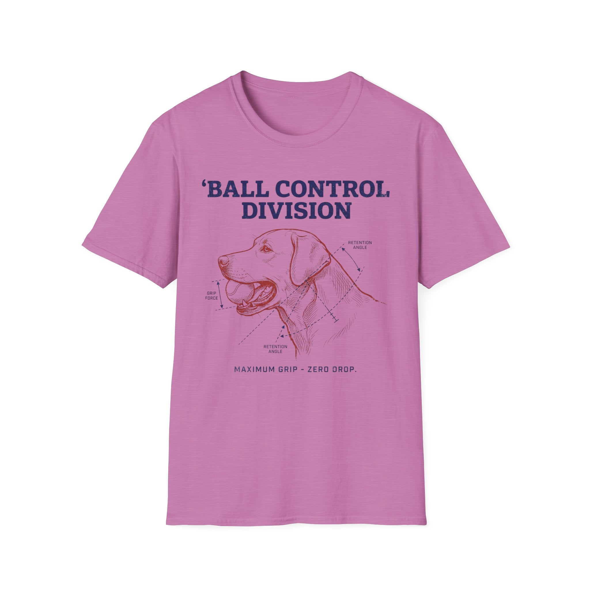 Ball Control Division Dog T‑Shirt – Vintage Retriever Graphic Tee