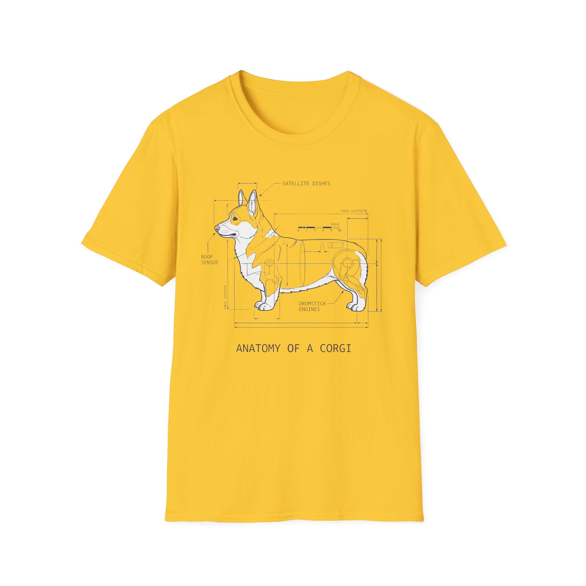 Anatomy of a Corgi Diagram Tee for Dog Lovers