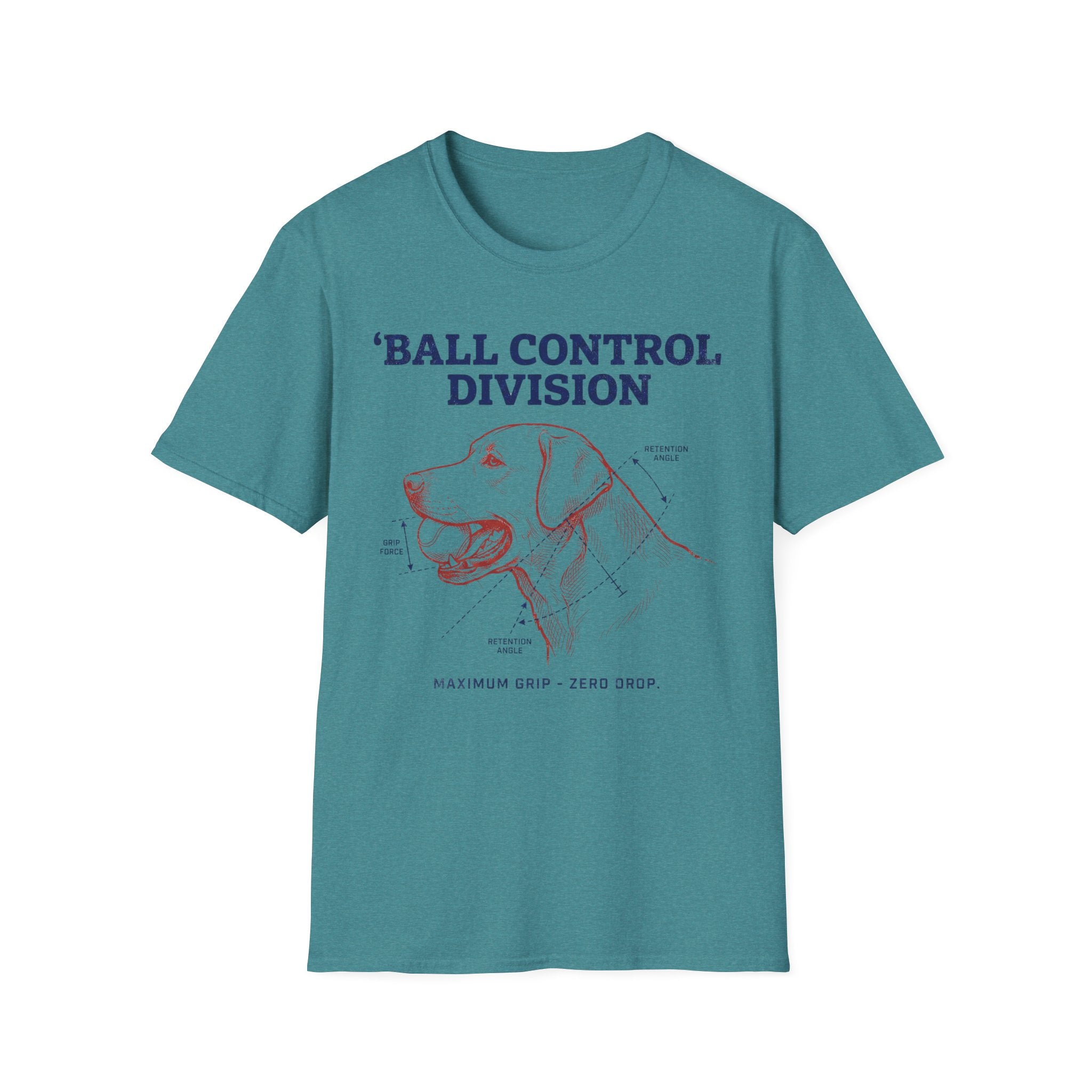Ball Control Division Dog T‑Shirt – Vintage Retriever Graphic Tee