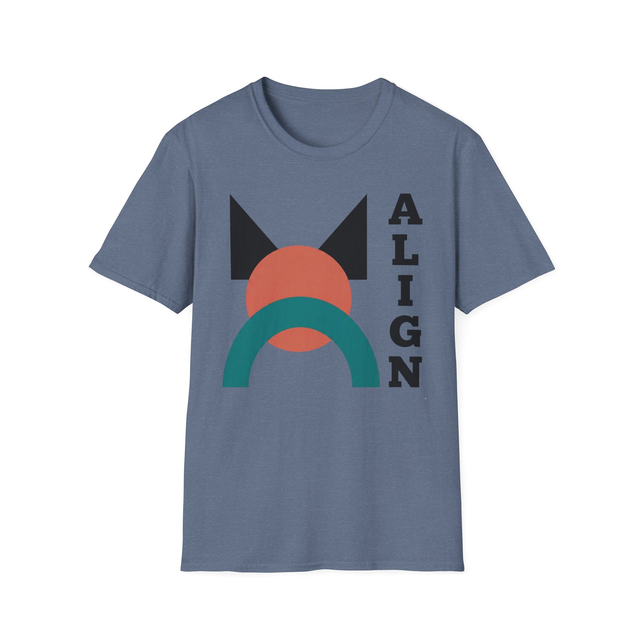 Align Graphic T‑Shirt — Retro Geometric Yoga Tee
