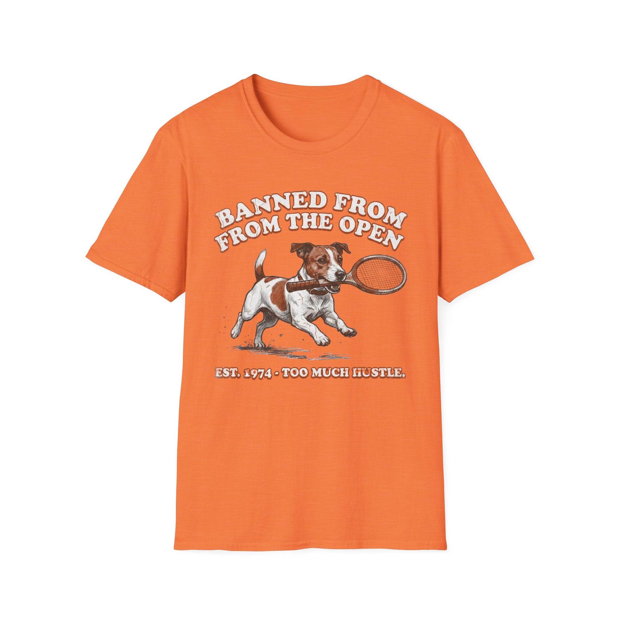 Banned From the Open Jack Russell Dog Graphic Tee