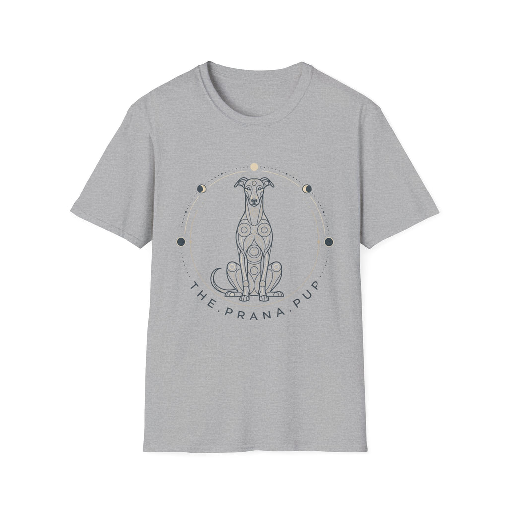 Yoga Dog T-Shirt — “The Prana Pup” Minimalist Spiritual Dog Tee