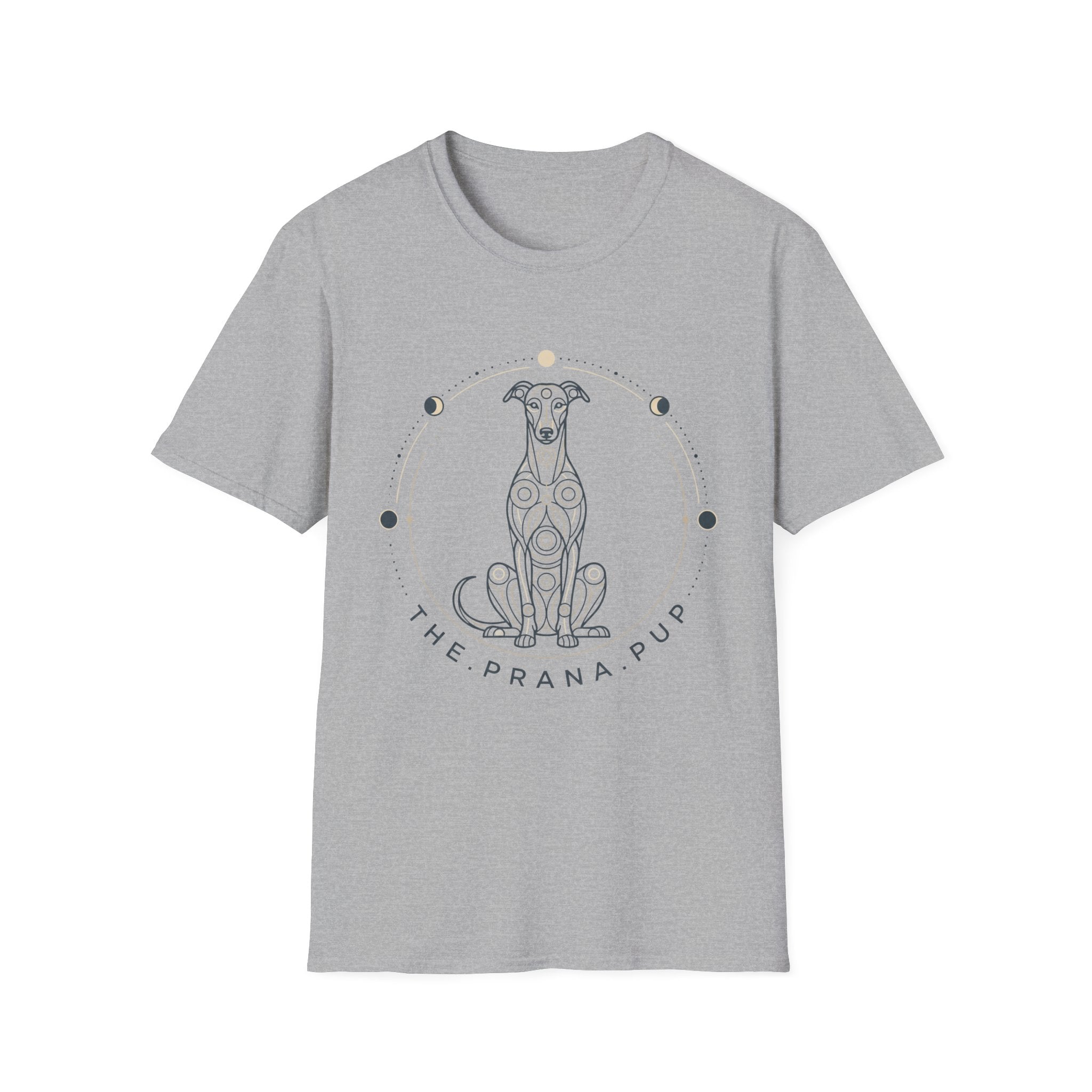 Yoga Dog T-Shirt — “The Prana Pup” Minimalist Spiritual Dog Tee