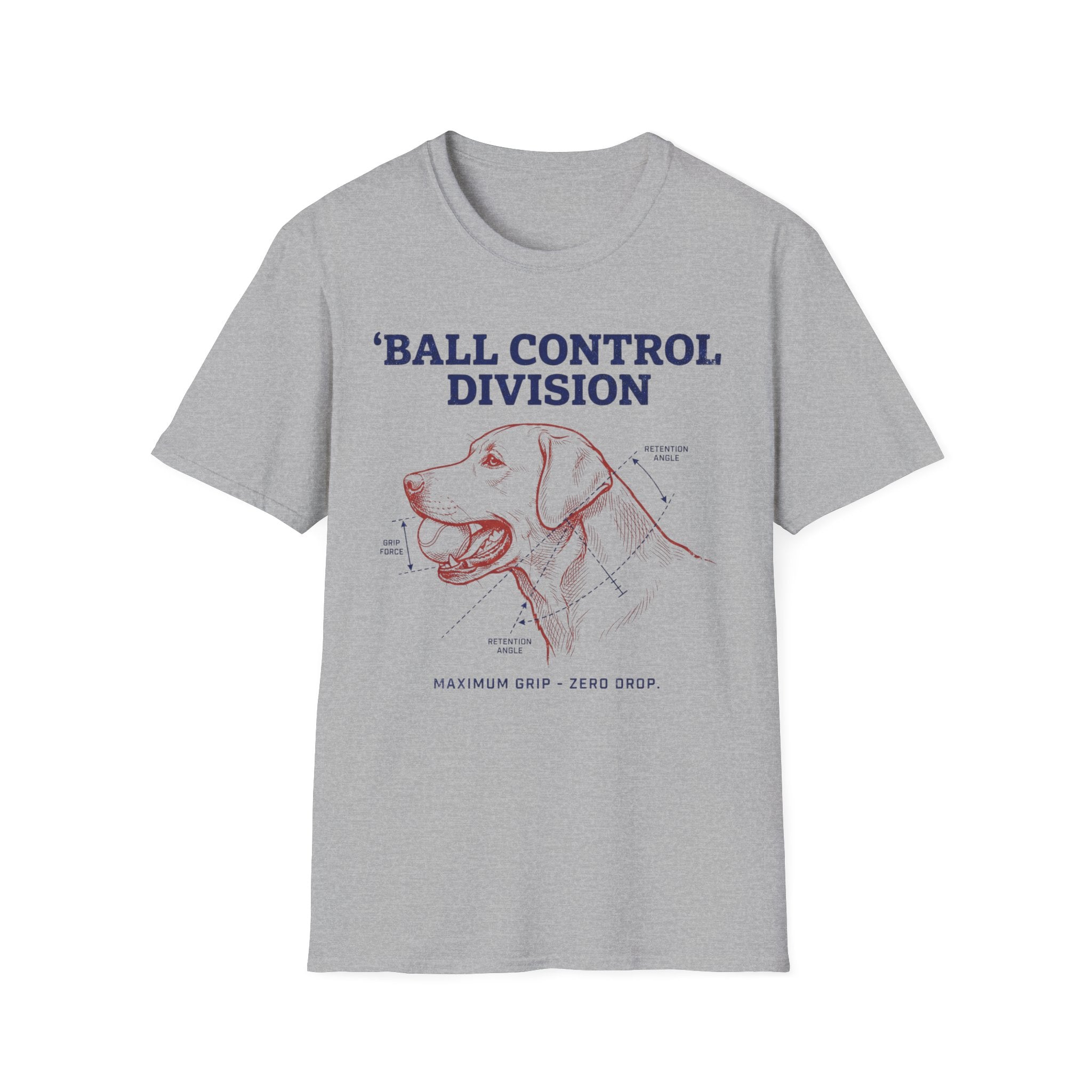 Ball Control Division Dog T‑Shirt – Vintage Retriever Graphic Tee