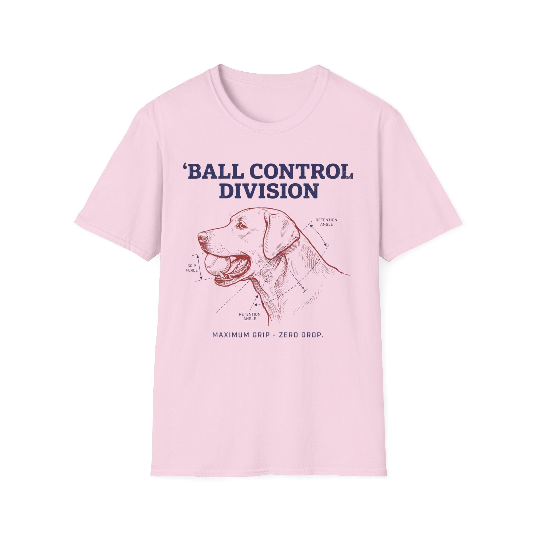 Ball Control Division Dog T‑Shirt – Vintage Retriever Graphic Tee