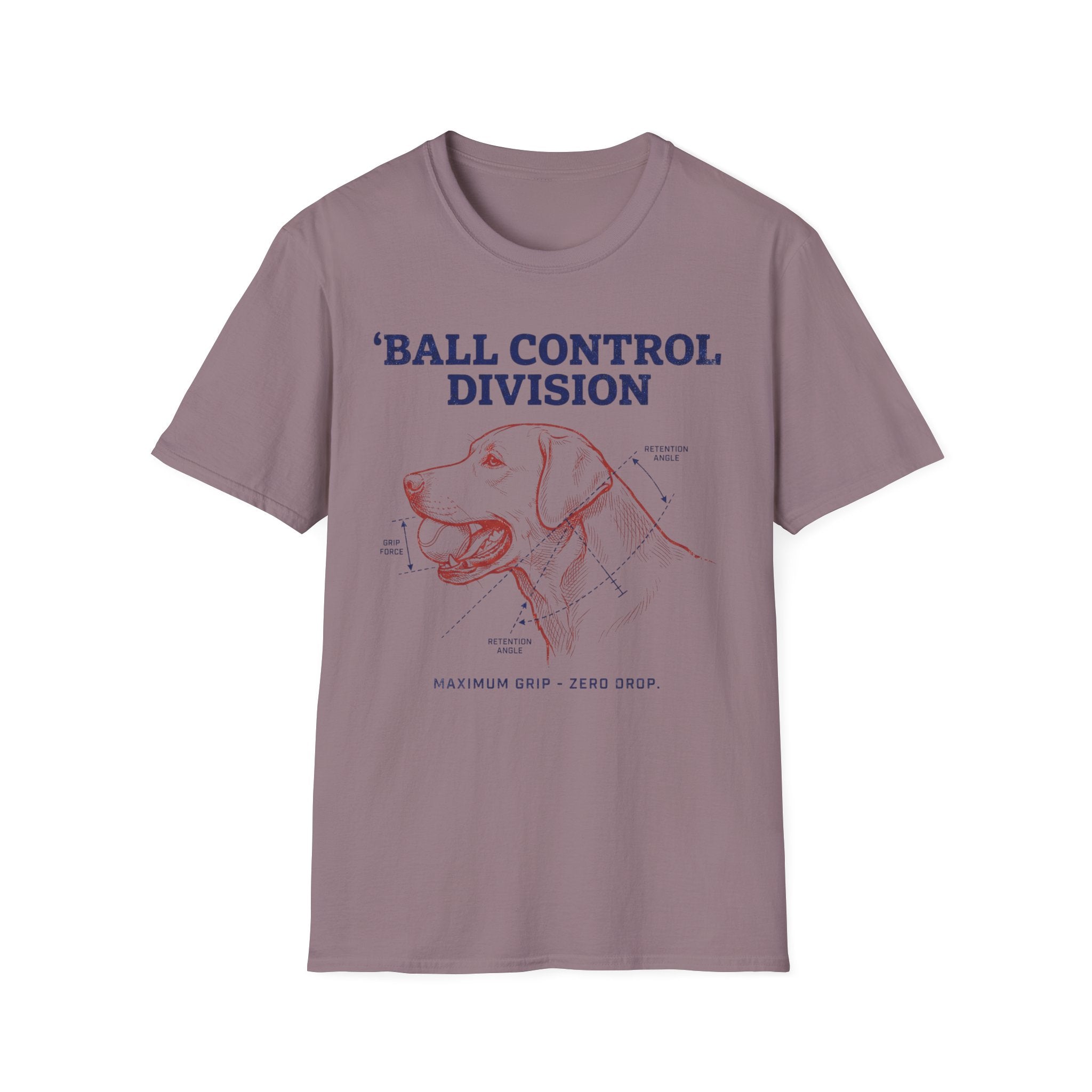 Ball Control Division Dog T‑Shirt – Vintage Retriever Graphic Tee