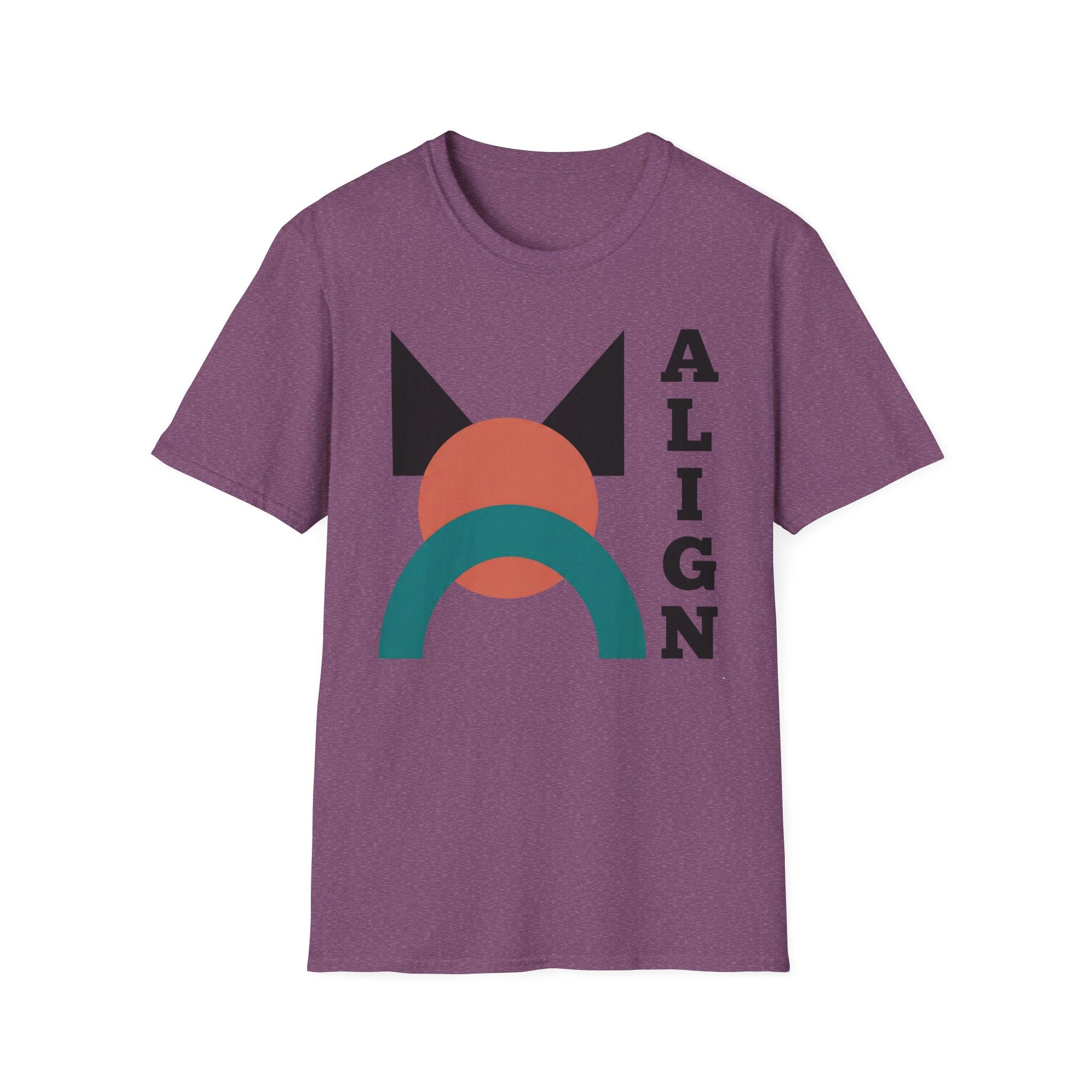 Align Graphic T‑Shirt — Retro Geometric Yoga Tee