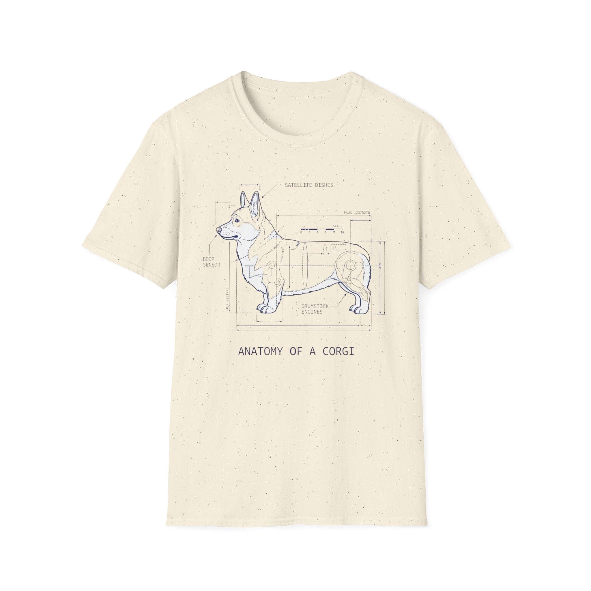 Anatomy of a Corgi Diagram Tee for Dog Lovers
