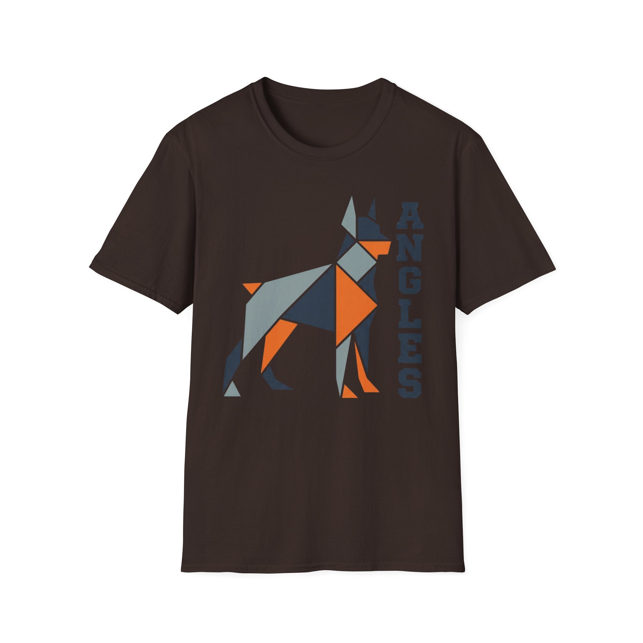 Angles Geometric Dog T-Shirt — Modern Origami Canine Tee