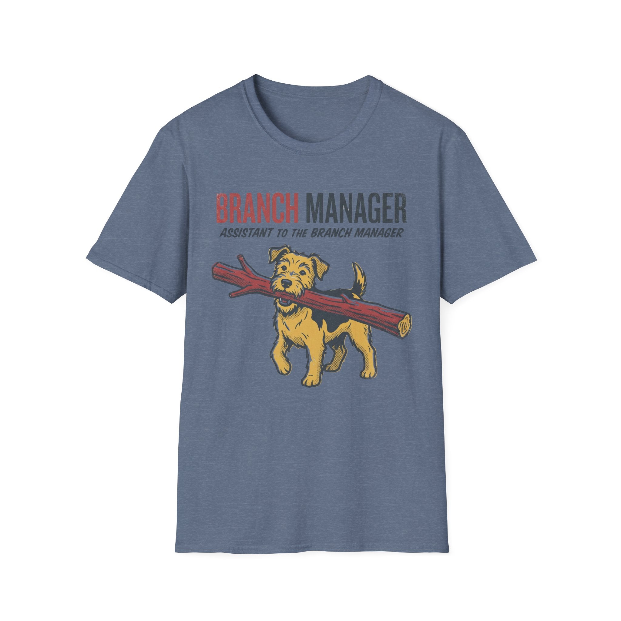 Branch Manager T-Shirt — "Assistant to the Branch Manager" Dog Graphic Tee