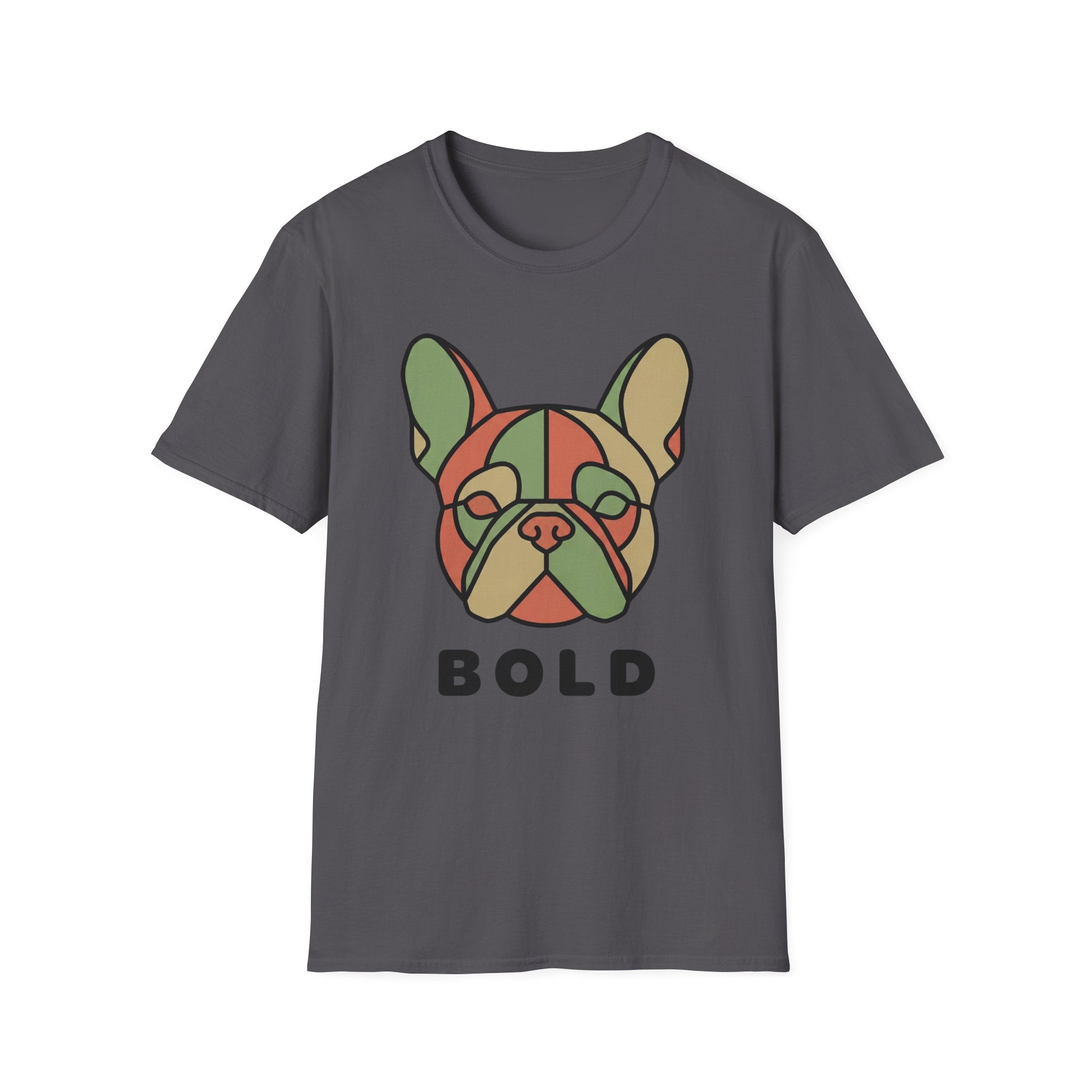 Bold French Bulldog Graphic T-Shirt — Colorful Dog Face Tee