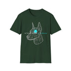 Cyber Doberman T-Shirt — 'Structure Kearns' Wireframe Dog Tech Tee