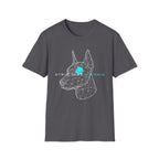 Cyber Doberman T-Shirt — 'Structure Kearns' Wireframe Dog Tech Tee