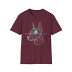 Cyber Doberman T-Shirt — 'Structure Kearns' Wireframe Dog Tech Tee