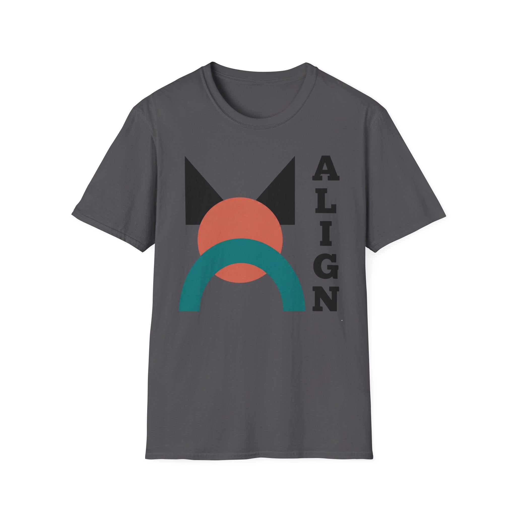 Align Graphic T‑Shirt — Retro Geometric Yoga Tee